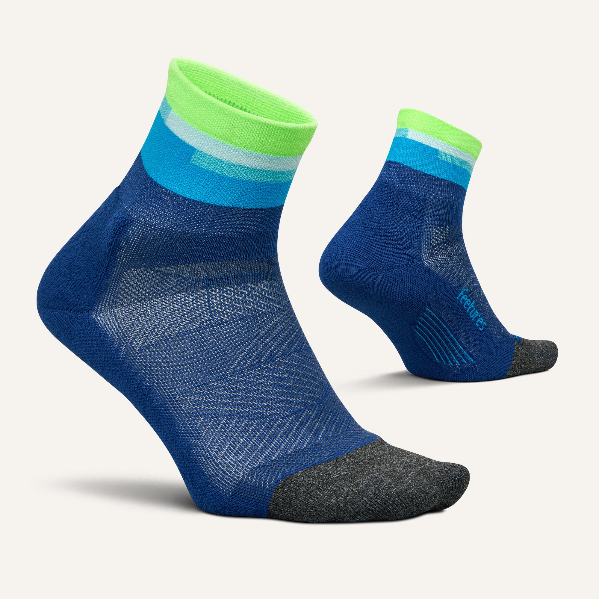 Elite Light Cushion Quarter - Ultra Comfortable Running Socks for Men & Women - Breathable & Moisture-Wicking Athletic Socks for Running, Hiking, Gym & Everyday Wear