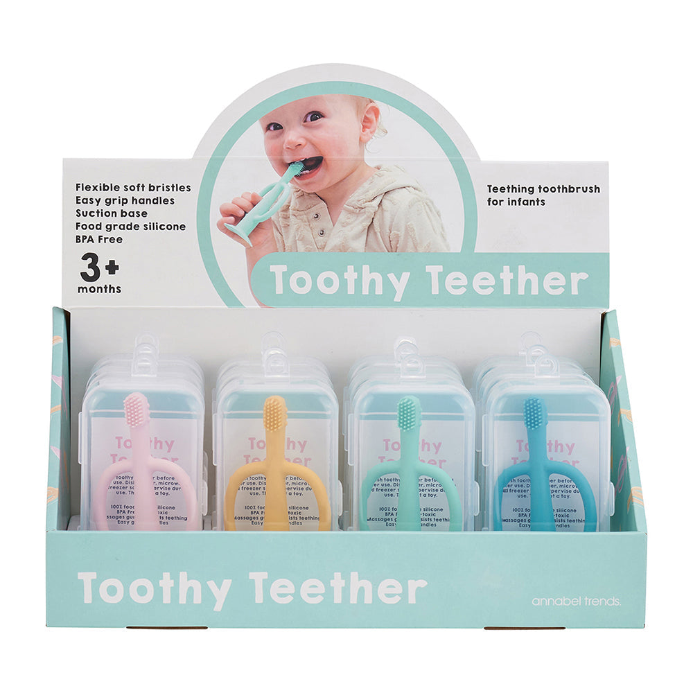 Annabel Trends Silicone Baby Teething Toys - Soothing Relief for Sore Gums, BPA-Free Infant Teethers for Newborns & Toddlers | Perfect for Home, Travel & Daycare Use