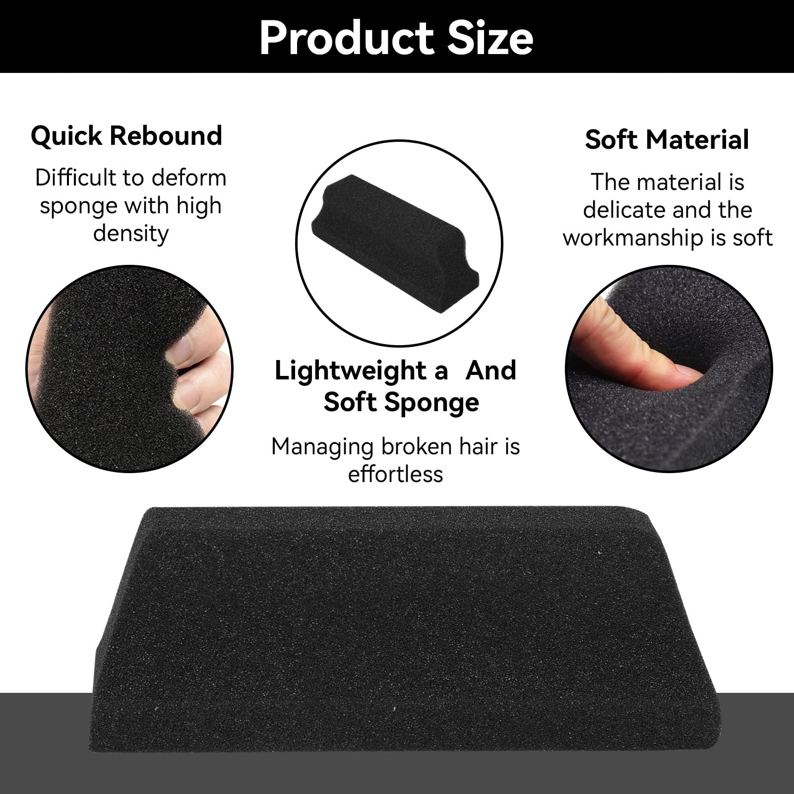 Beard Trimmer Sponge - Compact Beard & Neck Duster for Hair Cleanup | Shaving Tool for Sink & Bathroom | Perfect for Grooming, Barbershops & Home Use