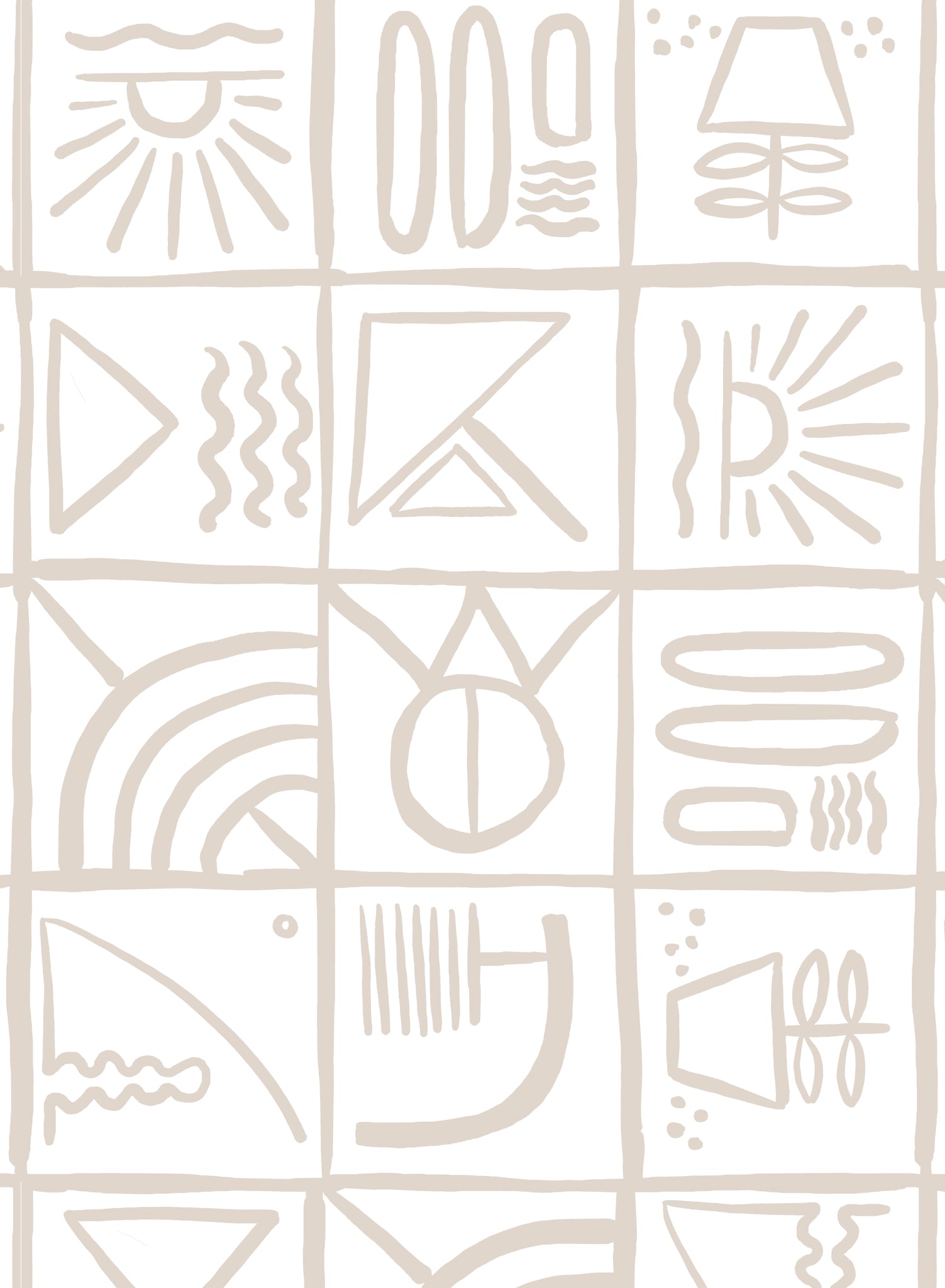 Ideogram Wallpaper - Unique Abstract Art Prints for Modern Home & Office Decor - Perfect for Living Rooms, Bedrooms, and Workspaces