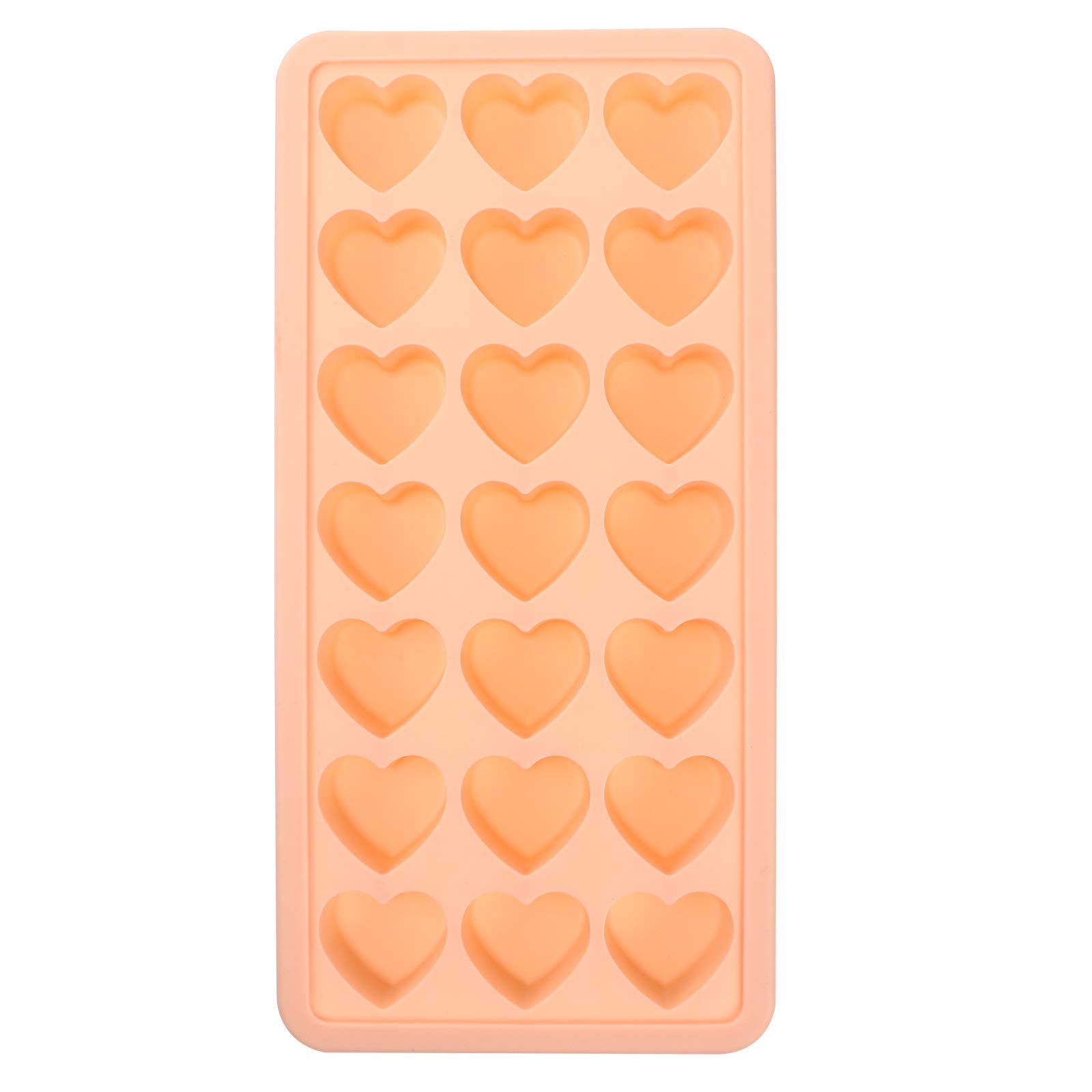 Cabilock Heart Shape Silicone Ice Cube Tray - Stackable, Easy Release Ice Mold for Cocktails, Drinks & Party Decor (1 Pack) - Perfect for Home Bars, Weddings & Summer Beverages