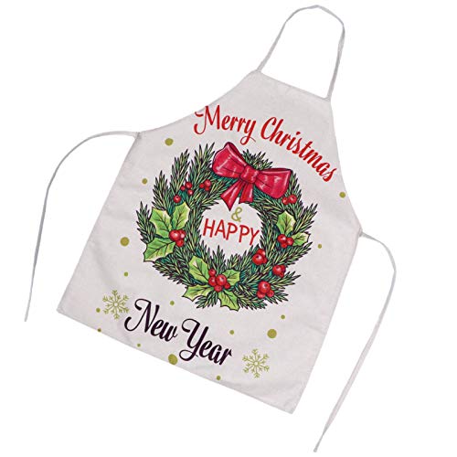 Premium Christmas Kitchen Apron - Chef & Waiter Bib for Holiday Party, BBQ, Salon & Barber Use - Ideal for Cooking, Baking, Serving & Professional Salon Services