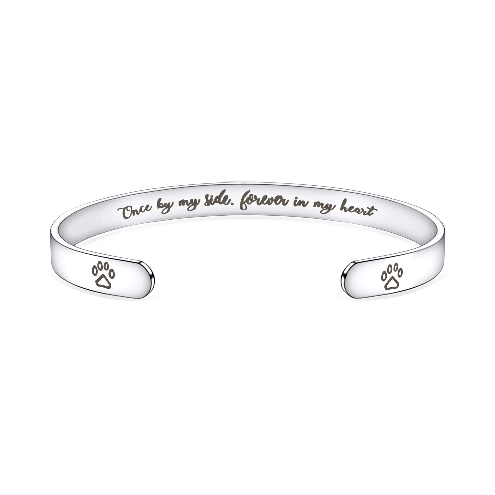 Inspirational Stainless Steel Cuff Bracelet for Women & Girls - Personalized Engraved Mantra Bangle C2281 | Motivational Jewelry Gift for Birthday, Graduation & Daily Wear