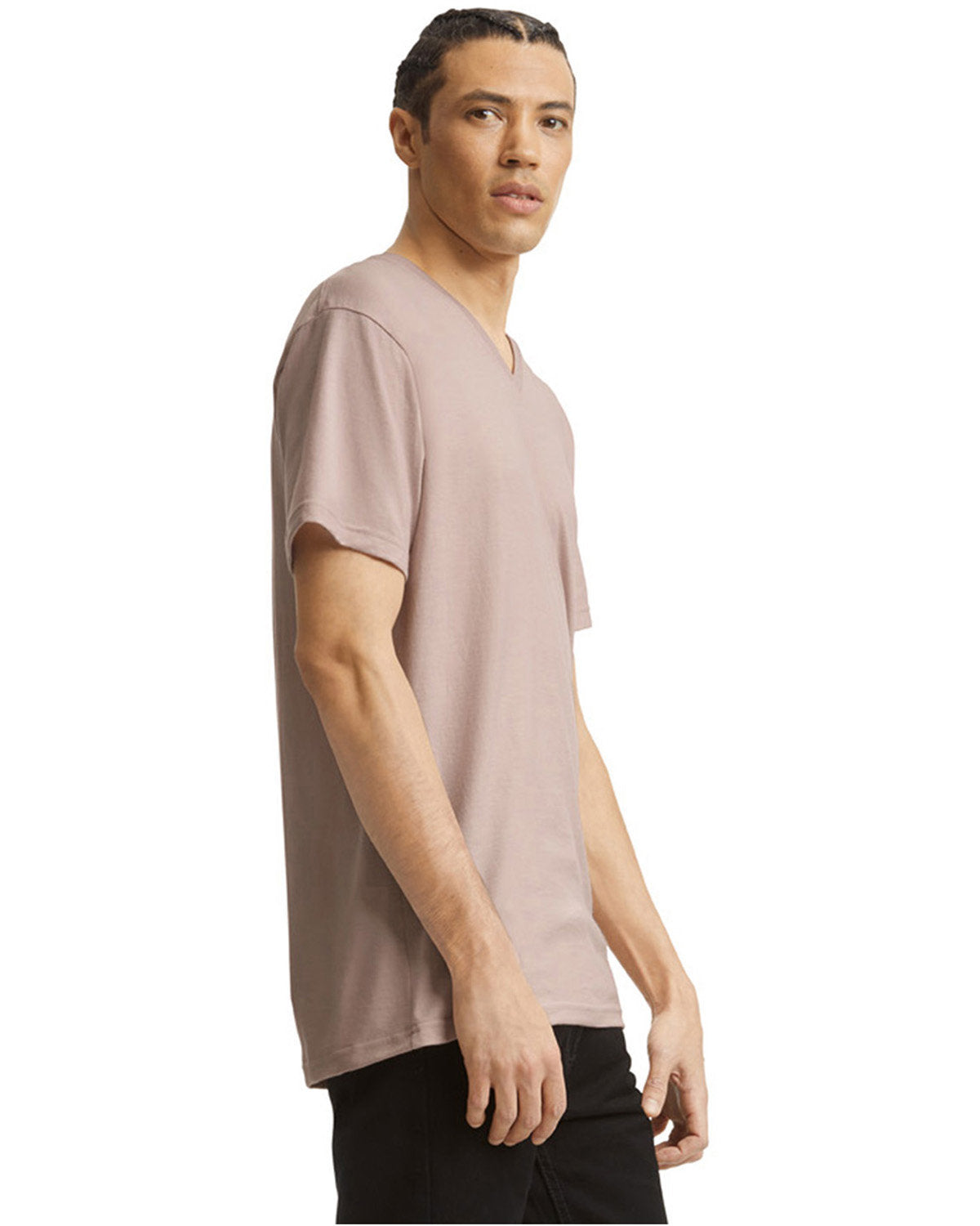 American Apparel 2006CVC Unisex V-Neck T-Shirt - Soft Cotton Blend Tee for Men & Women | Perfect for Casual Wear, Layering & Everyday Comfort