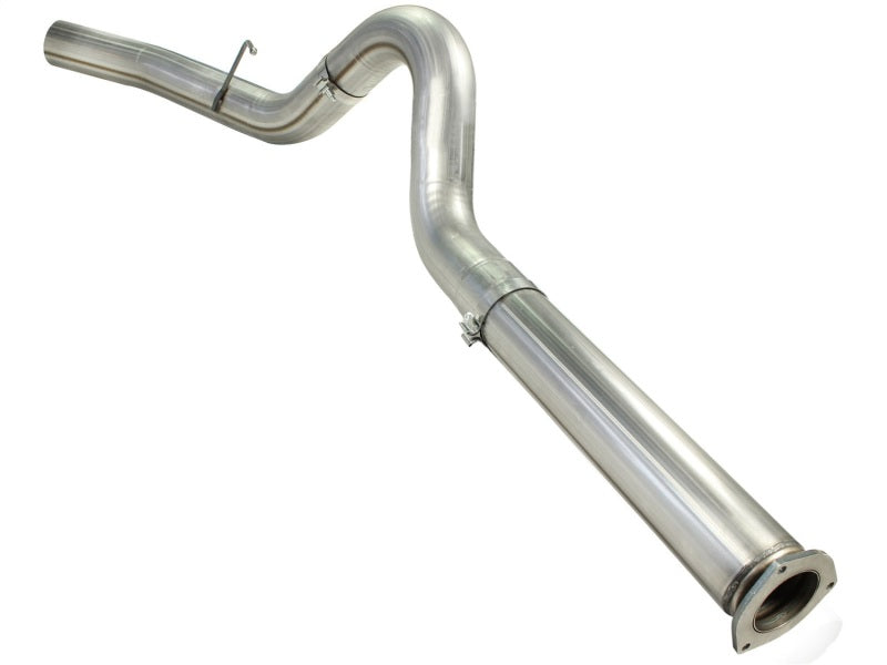 aFe MACHForce XP 5-Inch DPF Back Stainless Steel Exhaust System (No Tip) for 2011-2014 Ford Diesel Trucks with 6.7L V8 Engine - Improved Performance & Sound for Off-Road & Towing