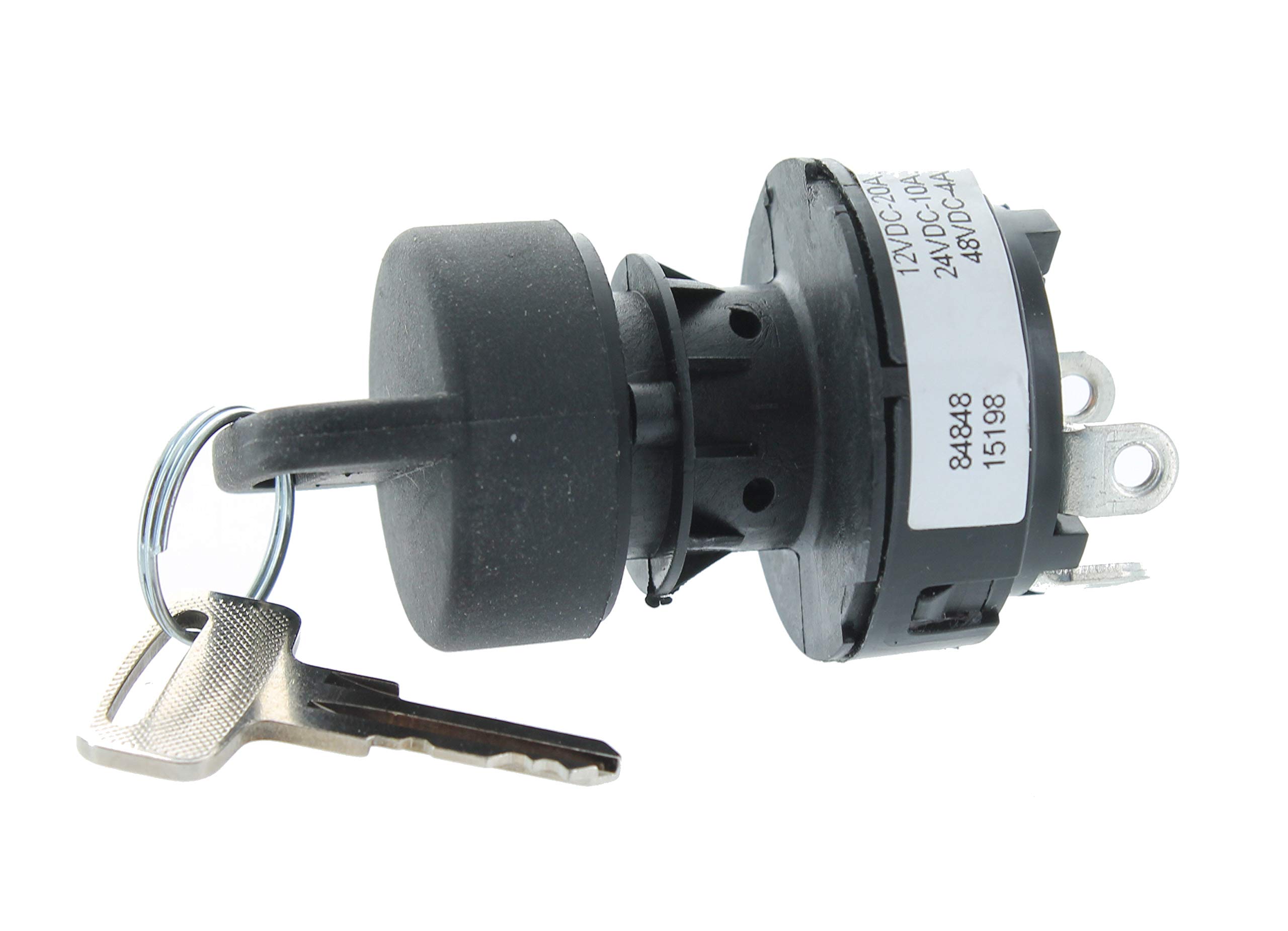 Compatible Replacement Key Switch for Taylor Dunn 71-120-10 - Perfect for Golf Carts, Utility Vehicles & Industrial Equipment