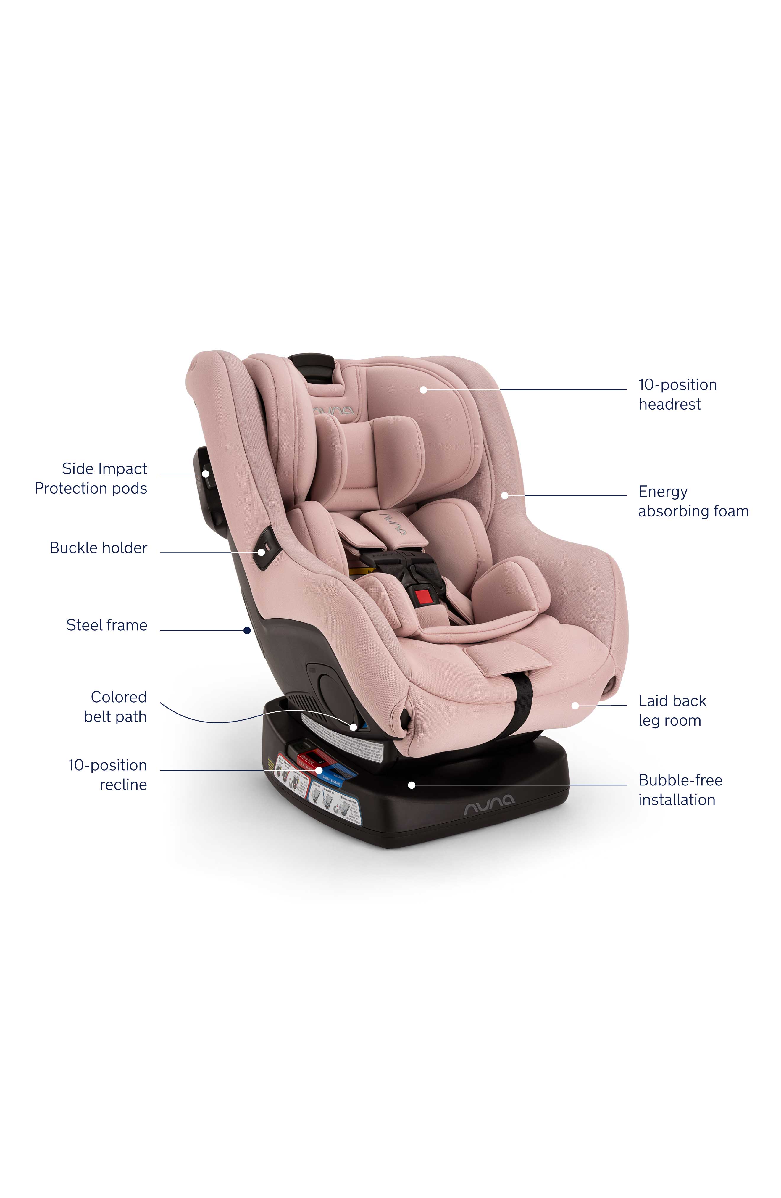 Nuna Rava Convertible Car Seat - Safe & Comfortable for Toddlers to Big Kids | Perfect for Long Road Trips & Daily Commutes