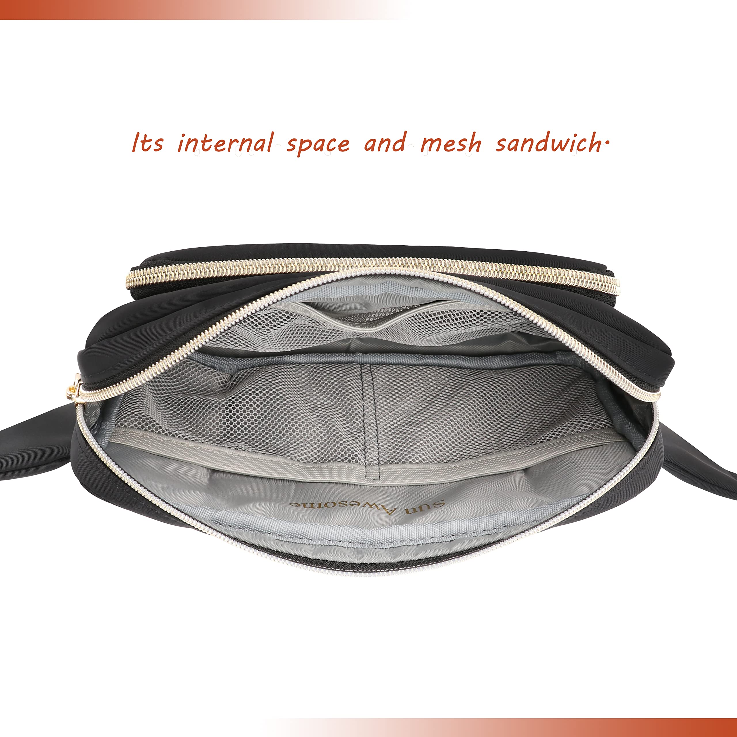 Stylish Women's Fanny Pack - Adjustable Waist Bag for Hiking, Shopping & Disney Trips | Trendy Crossbody Belt Bag for Everyday Use