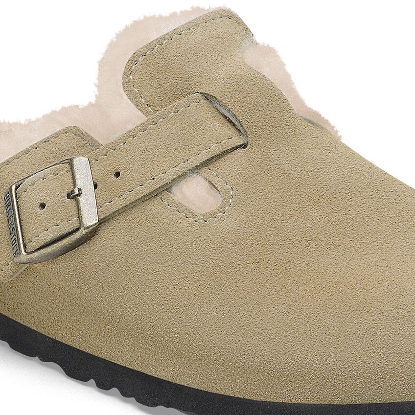 Birkenstock Boston Shearling Suede Leather Clogs - Comfortable Unisex House Shoes for Men & Women - Perfect for Indoor, Outdoor & Relaxation at Home
