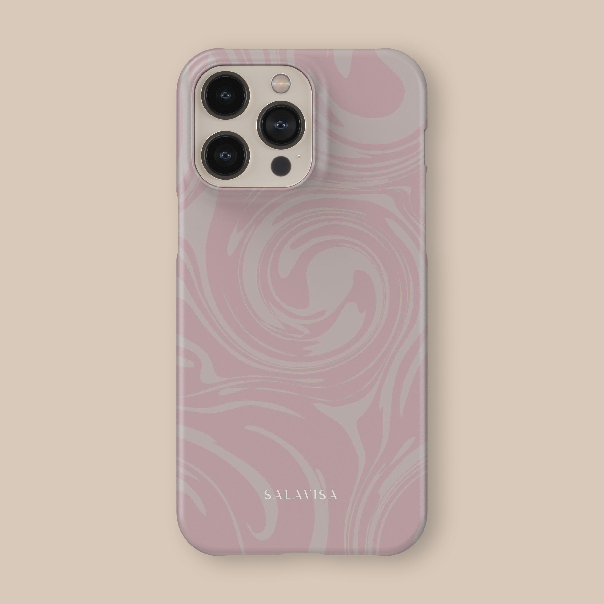Pink Swirl Phone Case for iPhone 15 14 13 12 Pro Max - Cute Marble Design Protective Cover with Grip - Perfect for Everyday Use, Travel & Fashion Accessories