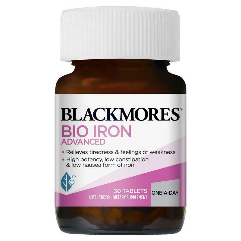 Blackmores Bio Iron Advanced - Premium Iron Supplement for Energy & Vitality - Supports Healthy Blood & Immune System - Ideal for Active Lifestyles & Fatigue Relief