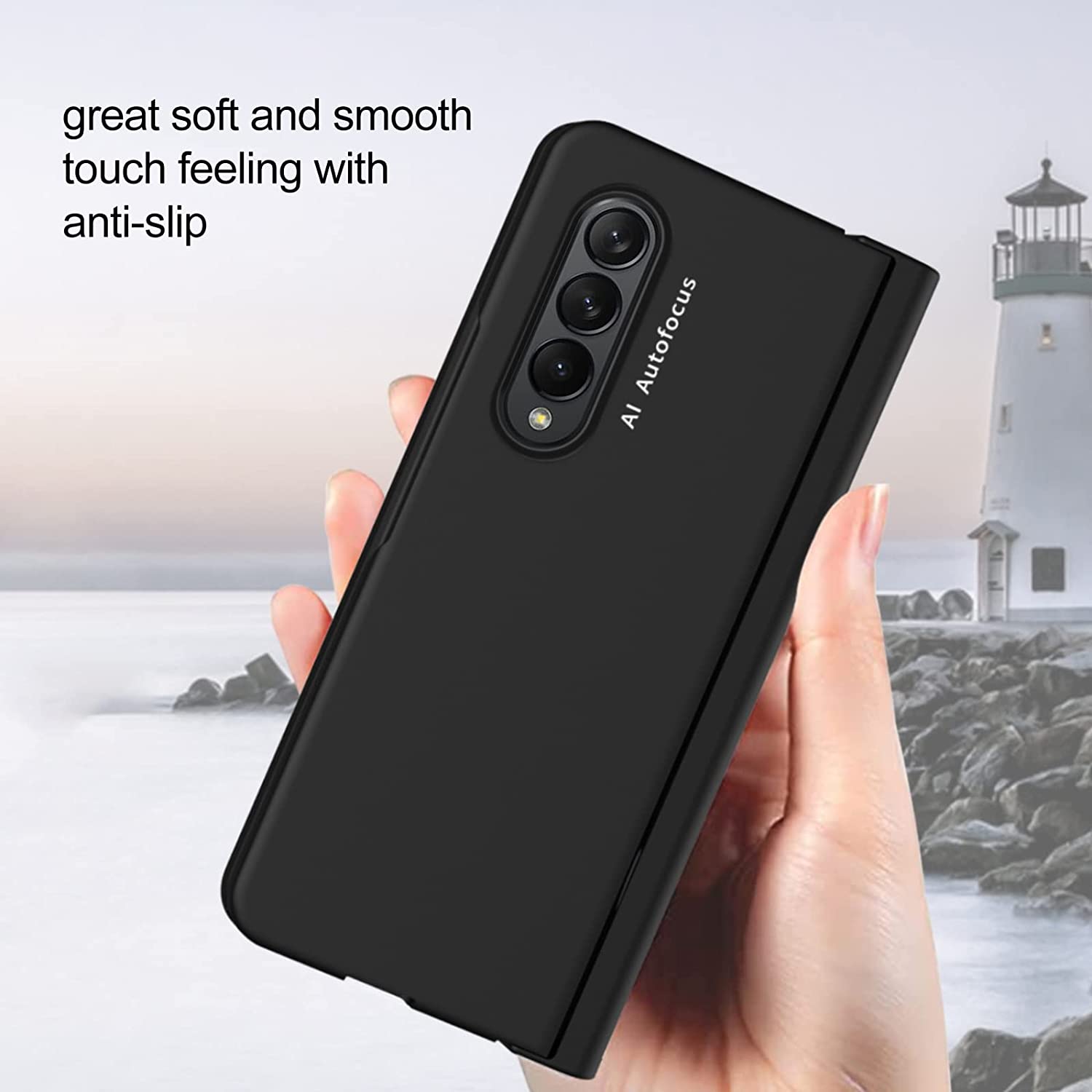 Samsung Galaxy Z Fold 4 Case with Screen Protector | 5G Compatible Clear Protective Cover | Perfect for Work, Travel & Everyday Use