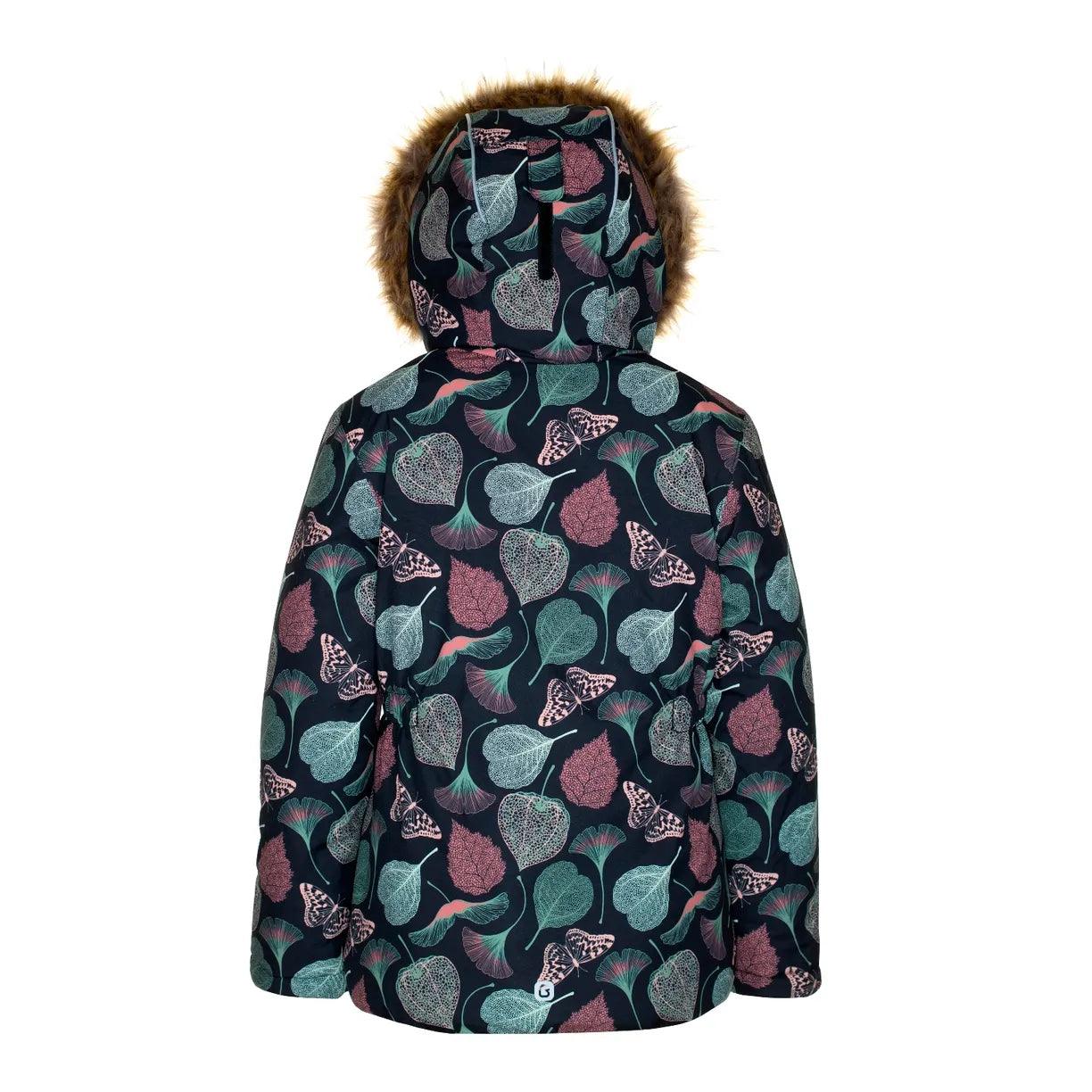 Gusti Girls Snowsuit Blossoms - Waterproof Winter Snowsuit for Toddler to Teen (3T to 13/14Y) - Perfect for Skiing, Sledding & Outdoor Winter Activities