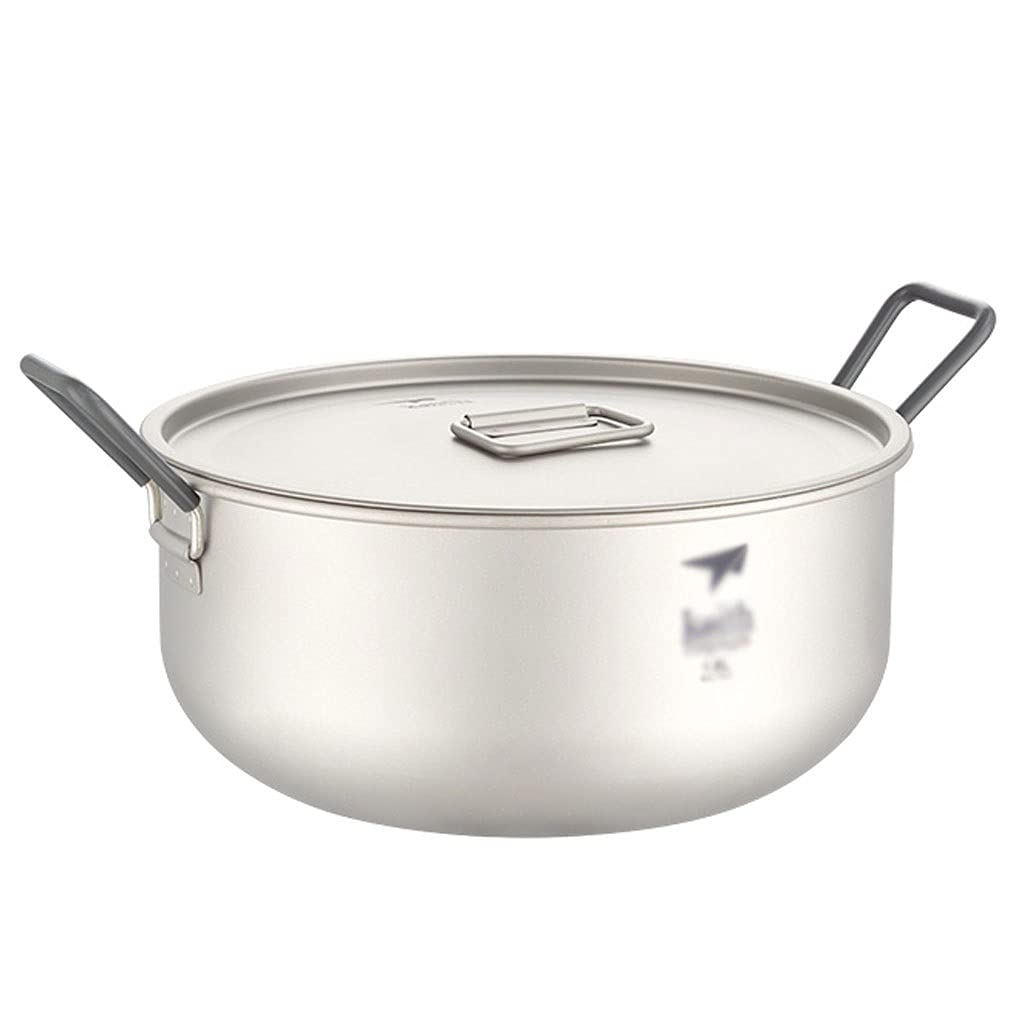 Lightweight Pure Titanium Camping Cookware Set - Portable Backpacking Cooking Pot for Outdoor Hiking, Picnic & Camping | Perfect for Backpackers, Hikers & Adventure Enthusiasts