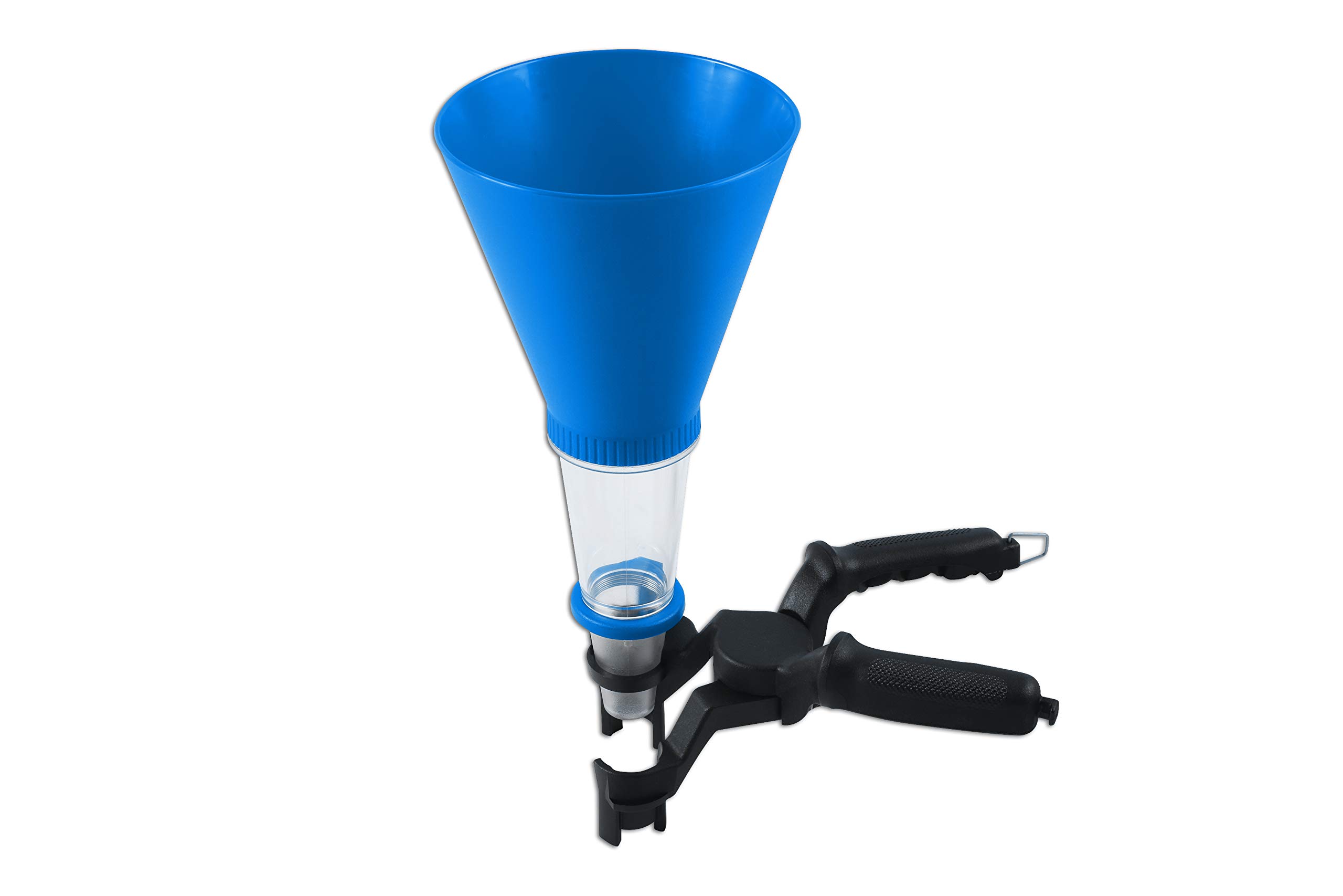 Laser 6198 Universal Oil Funnel Set - 2 Piece Car Engine Fluid Filler Kit for Motorcycle, ATV, Lawn Mower & Automotive Maintenance - Durable Plastic Oil Change Accessories