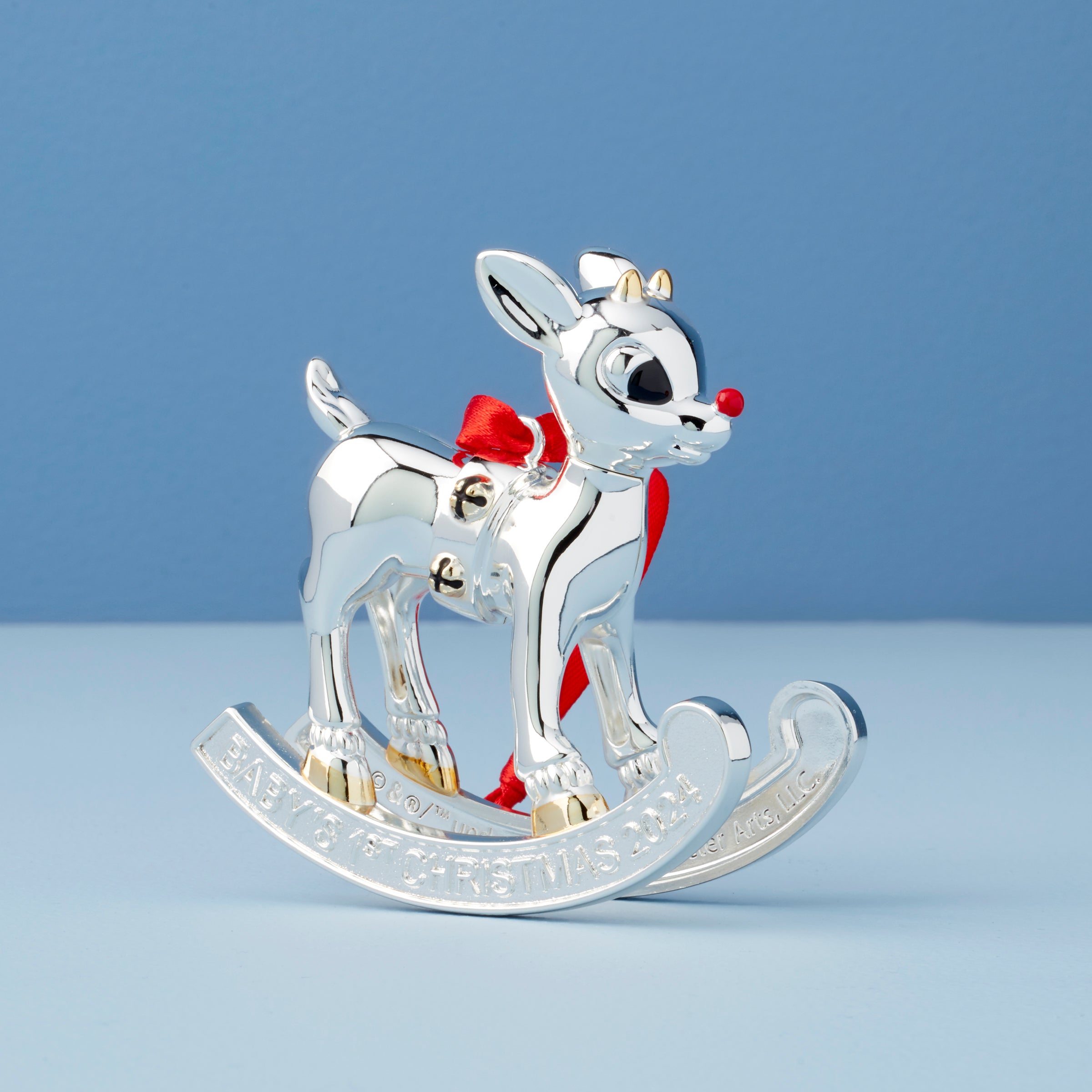 2024 Baby's First Christmas Rudolph Ornament - Personalized Keepsake for Baby's First Holiday - Perfect for Christmas Tree Decor, Gift & Memory Making