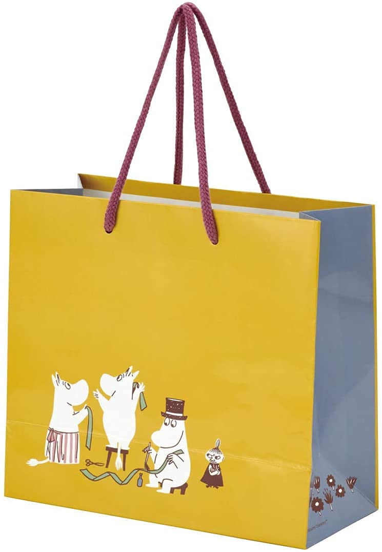 Eco-Friendly Moomin Skater PABG1 Paper Lunch Bags with Handles - Bulk Set of 100 for School, Office & Picnic Use