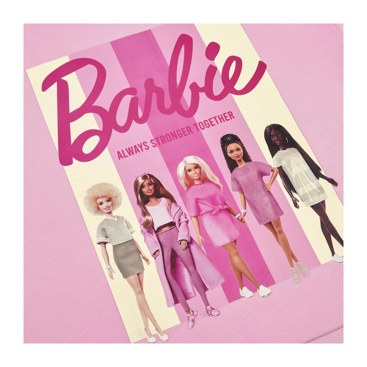 Barbie Girls Jumper - Pink Crew Neck Sweatshirt for Girls | Cute Casual Outfit for School, Playdates & Everyday Wear