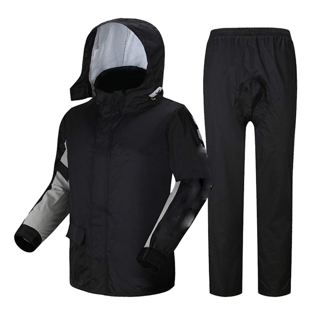 Waterproof Motorcycle Rain Jacket for Men & Women - Bicycle Riding, Camping, Outdoor Activities - Lightweight & Breathable Rainwear Suit