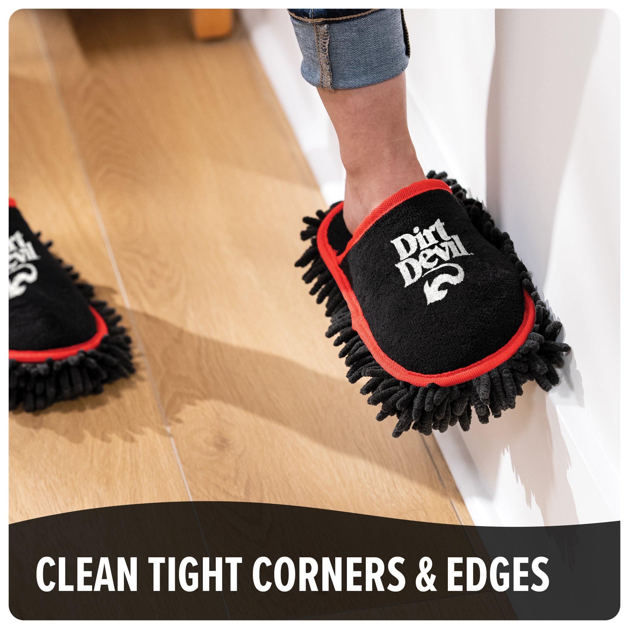 Non-Slip Cleaning Slippers for Floors - 2 Pack Microfiber Mop Slippers - Perfect for Mopping, Dusting & Pet Hair Removal at Home