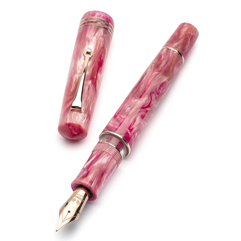 Leonardo Momento Zero Grande 2.0 Limited Edition Fountain Pen (2025) - The Power of Flower Design, 6mm Stainless Steel Nib - Perfect for Calligraphy, Journaling & Signature Writing