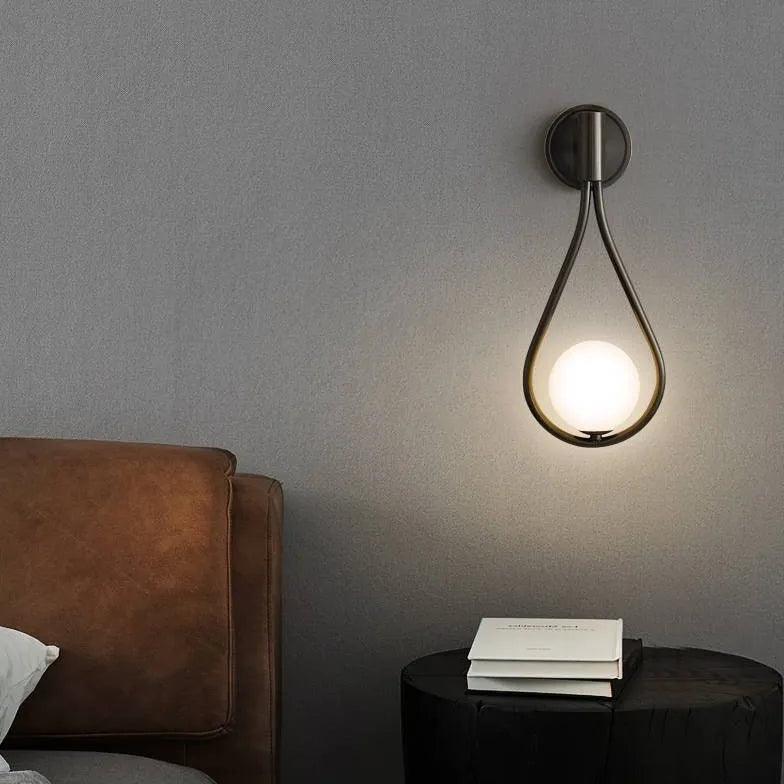 Minimalist Teardrop Wall Lights - Modern LED Sconce Lighting for Bedroom, Living Room & Hallway - Energy Efficient Indoor Wall Lamp for Home Decor
