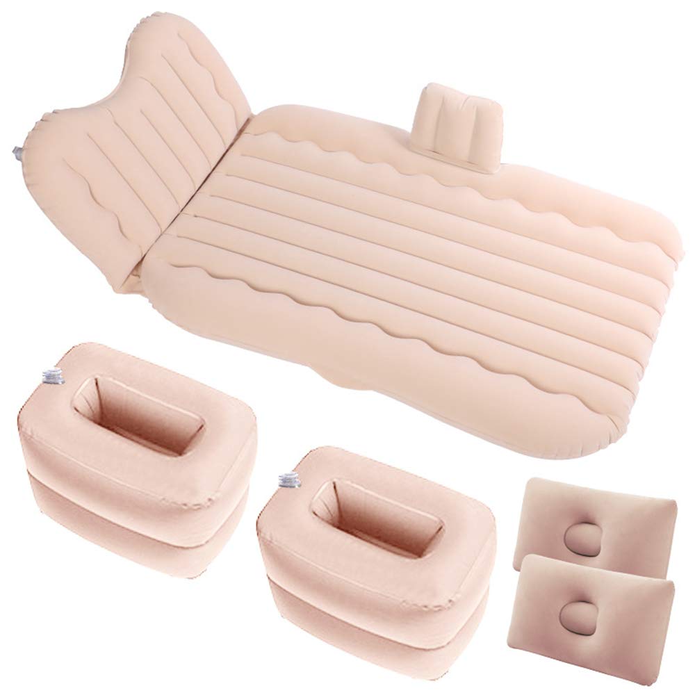 **Multifunctional Inflatable Car SUV Air Cushion Bed with 2 Pillows & Pump – Portable for Travel, Camping, Beach, Picnic, Park & Lawn Relaxation**