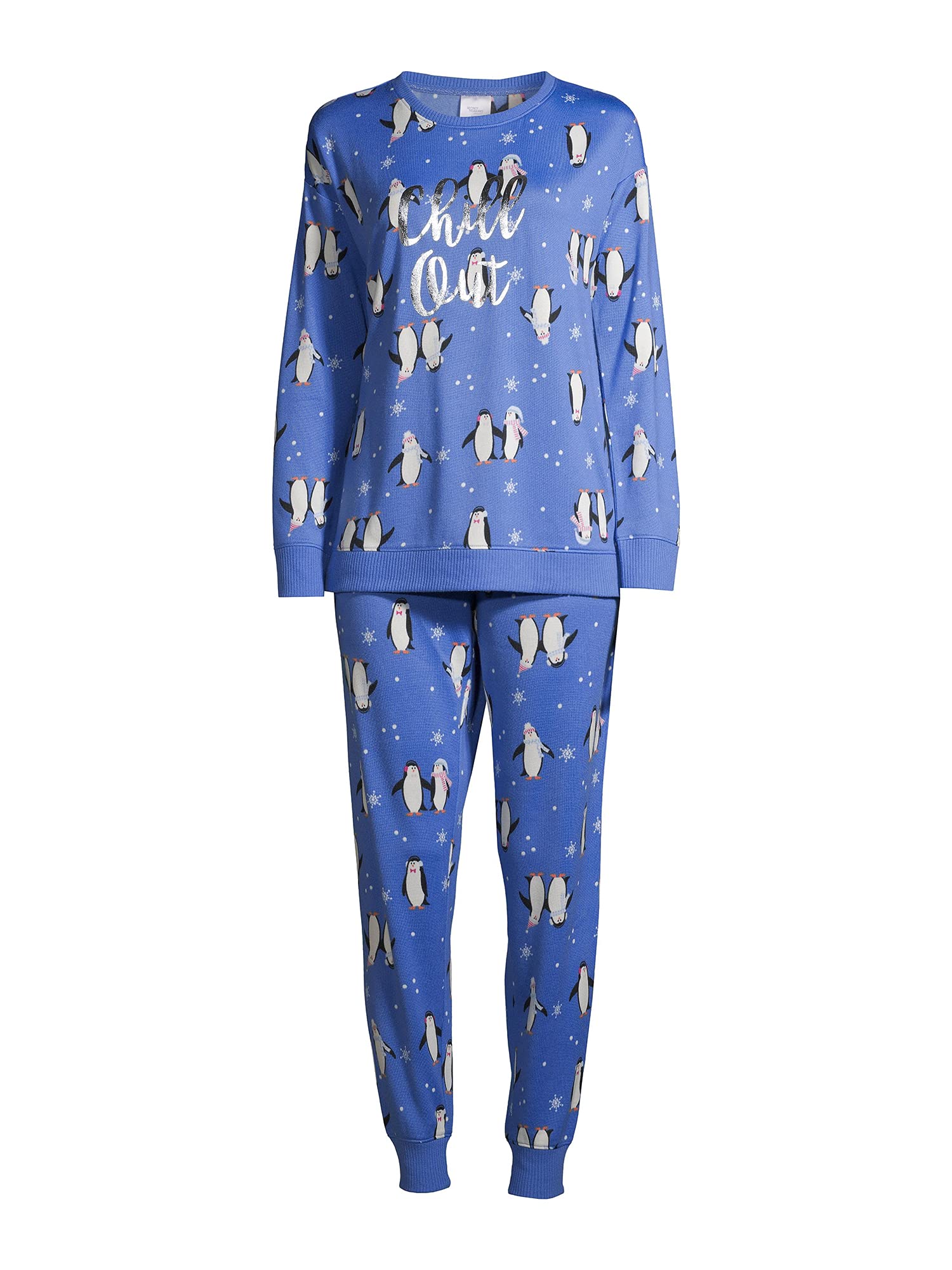 Women's Soft & Cozy 2-Piece Long Sleeve Graphic Print Pajama Set - Cute Lounge Wear for Sleep, Relaxing at Home & Gift Giving