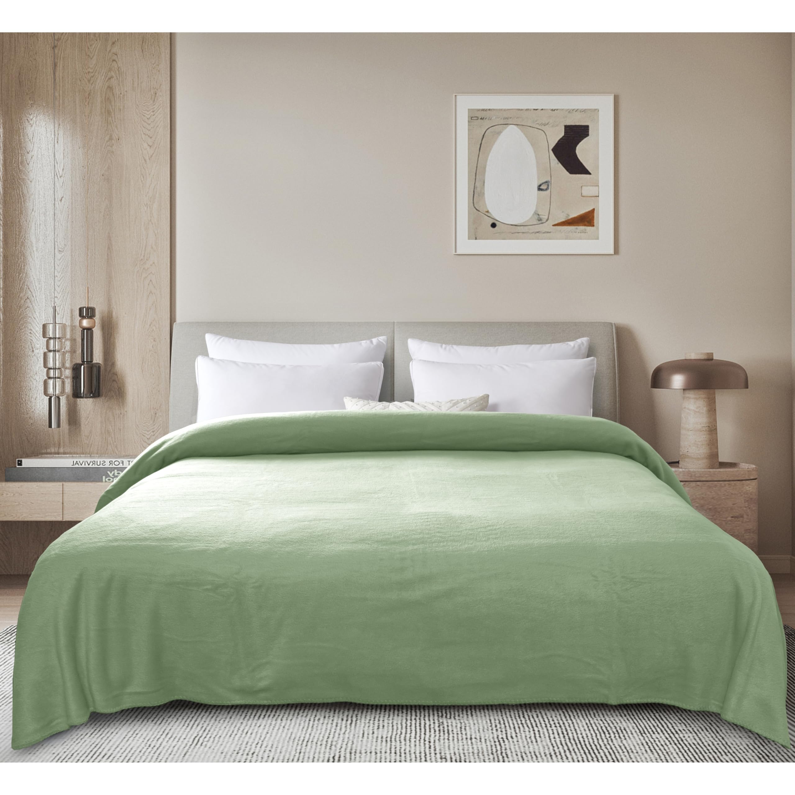 Soft Fleece Blanket for King Size Bed - Ultra Warm & Cozy Winter Throw - Perfect for Home, Office, and Travel Use