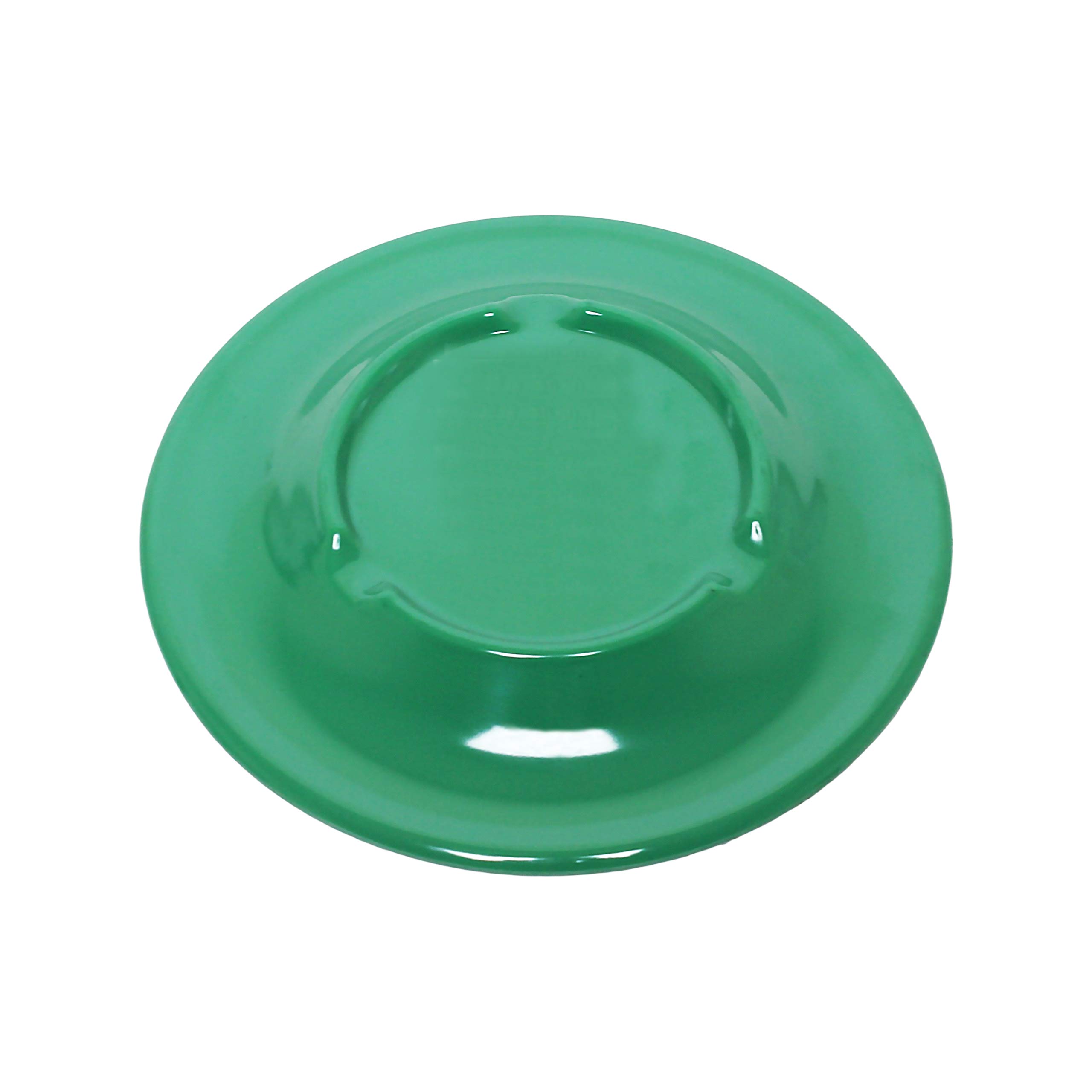 Thunder Group Green Melamine Dinnerware Set - 5.5 Inch Saucers (12-Pack) - Durable & Lightweight Plates for Restaurants, Picnics, and Outdoor Dining