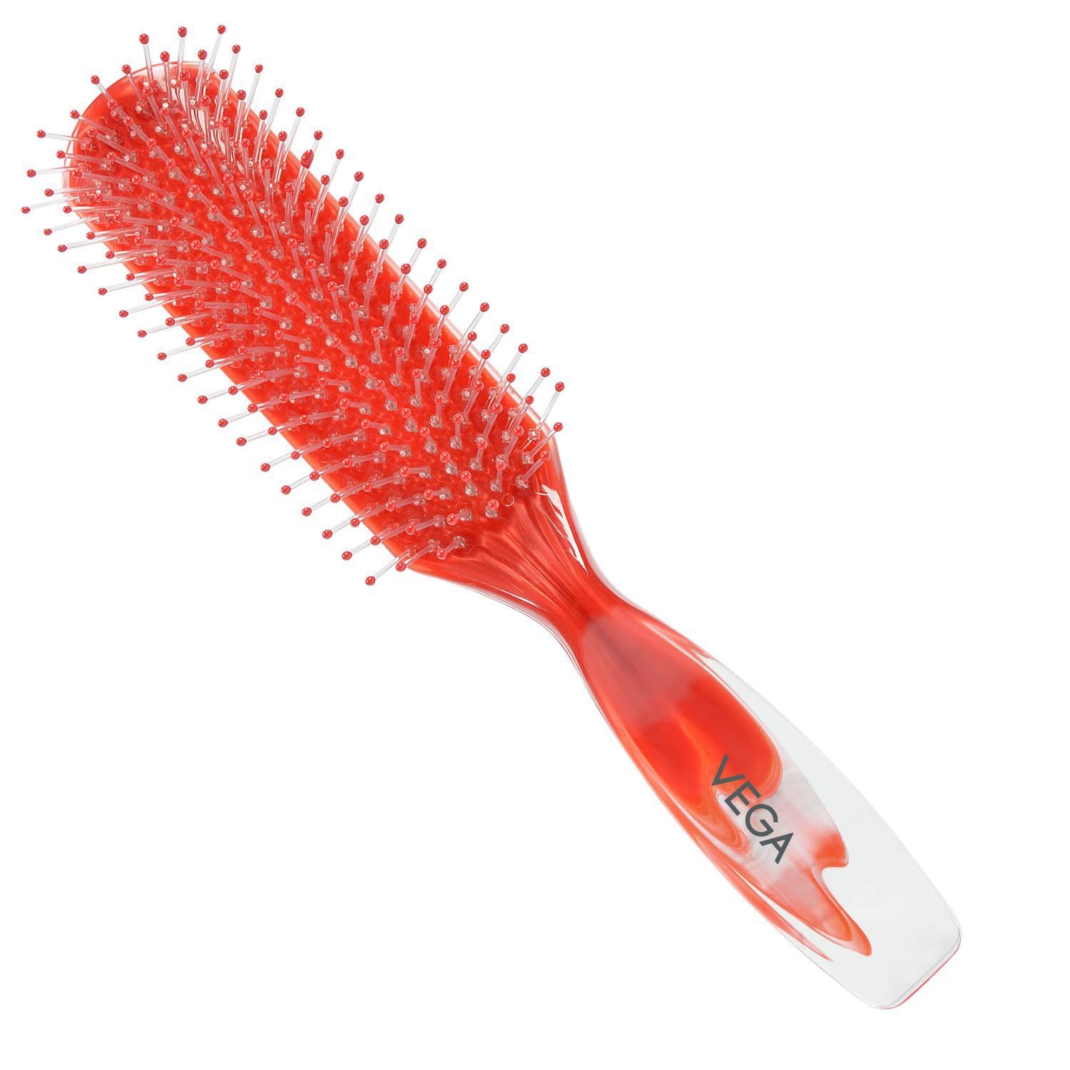 Vega Flat Hair Brush for Men & Women – India's No. 1 Hair Brush Brand (R4-FB) – Detangling & Smoothing Styling Tool for Daily Hair Care at Home or Salon