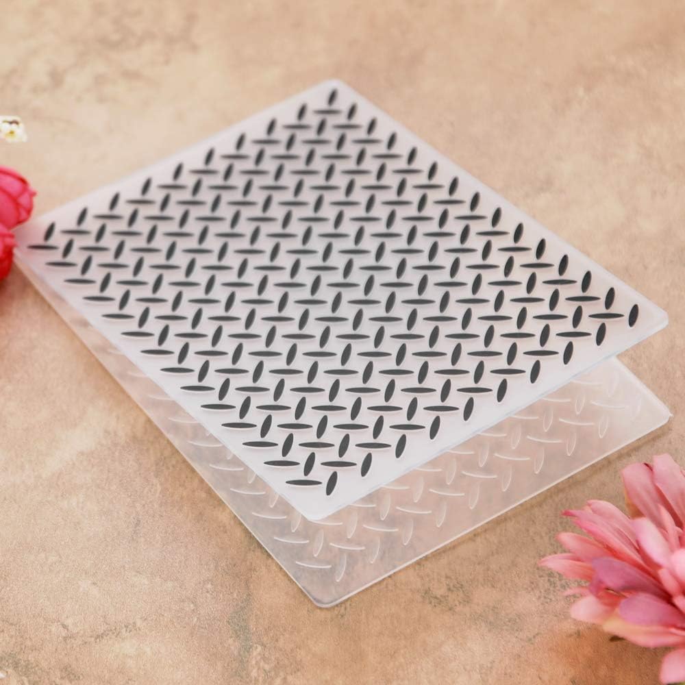 Premium Grain Plastic Embossing Folders Set for Card Making, Scrapbooking, DIY Paper Crafts - Perfect for Handmade Greeting Cards, Wedding Invitations, and Memory Albums