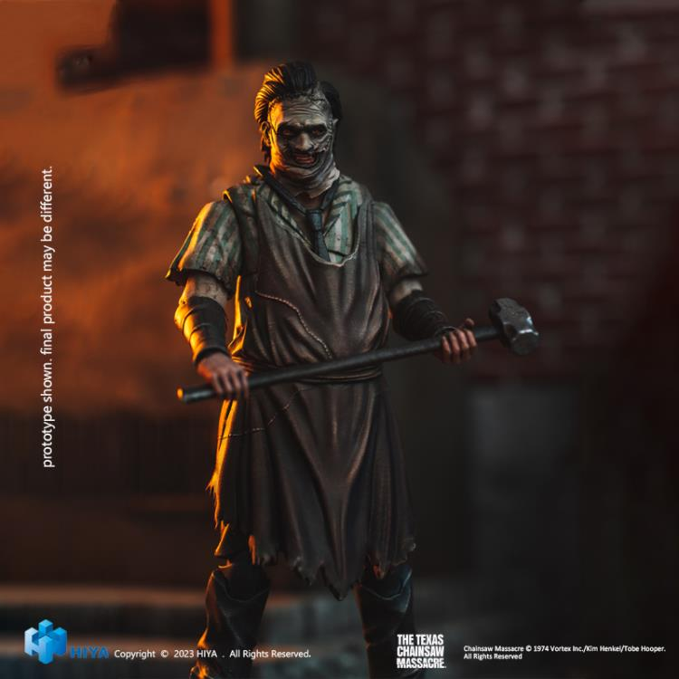 1/18 Scale HIYA 4-Inch Action Figure - The Texas Chainsaw Massacre (2003) Leatherface Collectible - Horror Movie Character Model for Display & Collection - Perfect for Horror Fans & Action Figure Enthusiasts