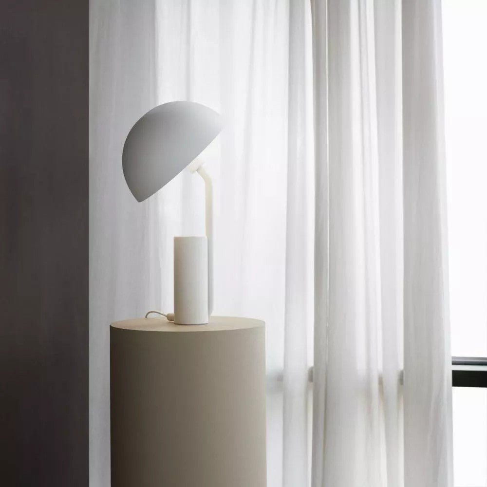 Modern LED Cap Table Lamp - Adjustable Brightness Bedside Night Light for Living Room, Bedroom & Office - Energy Efficient Reading Lamp with USB Port & Touch Control