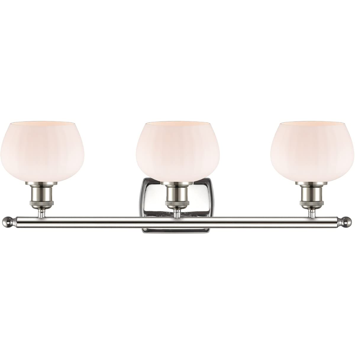 Innovations 516-3W-PN-G91-LED Fenton 3-Light Bathroom Vanity Light - Polished Nickel Finish, Ballston Collection - Perfect for Modern Bathrooms, Powder Rooms & Dressing Areas