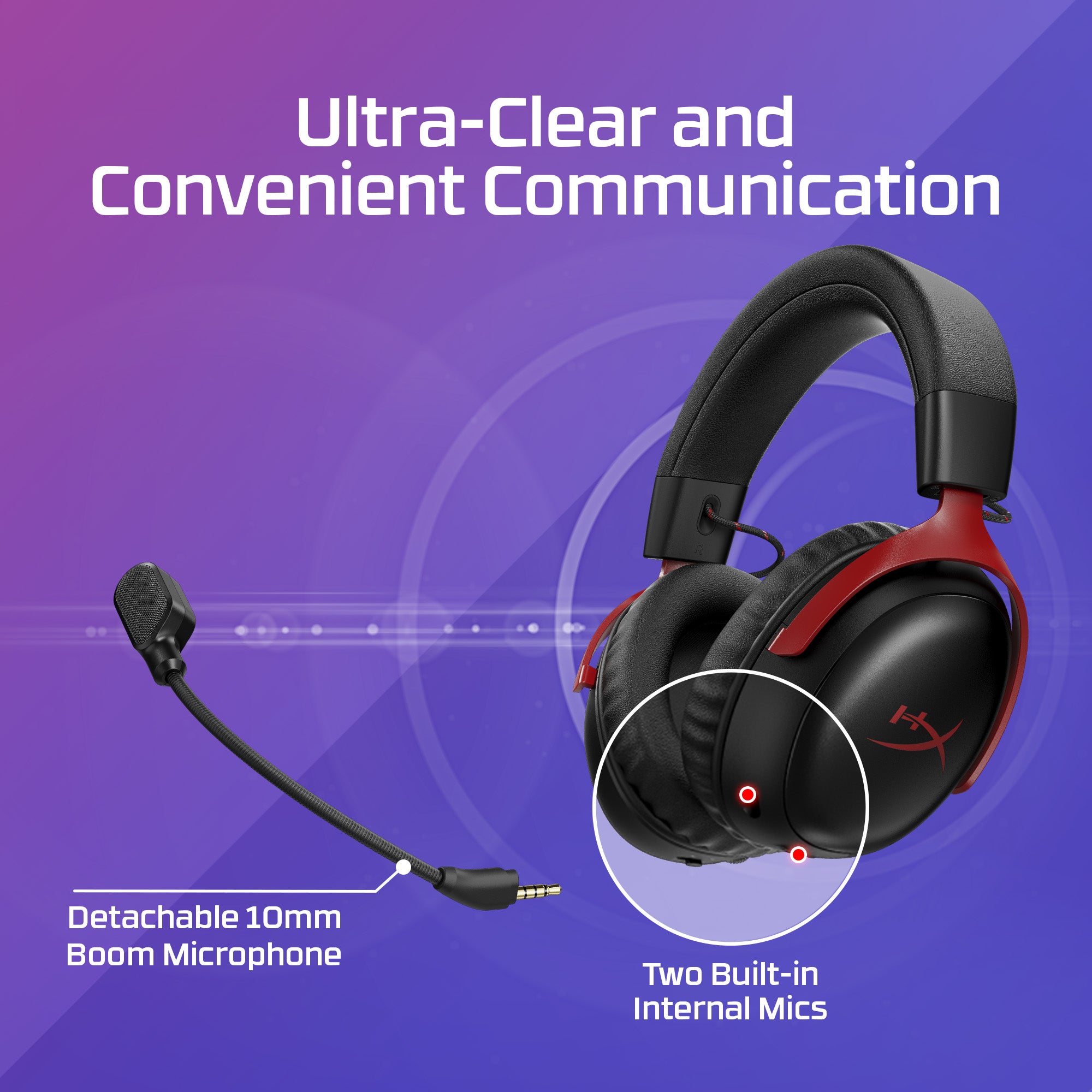 HyperX Cloud III S Wireless Gaming Headset - 7.1 Surround Sound, Noise Cancelling Mic - Perfect for PC, PS5, Xbox & Competitive Gaming