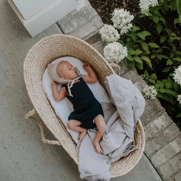 Ely's&Co. Soft Breathable Muslin Swaddle Blankets for Babies - 2 Pack Set - Perfect for Swaddling, Nursing Cover & Stroller Blanket