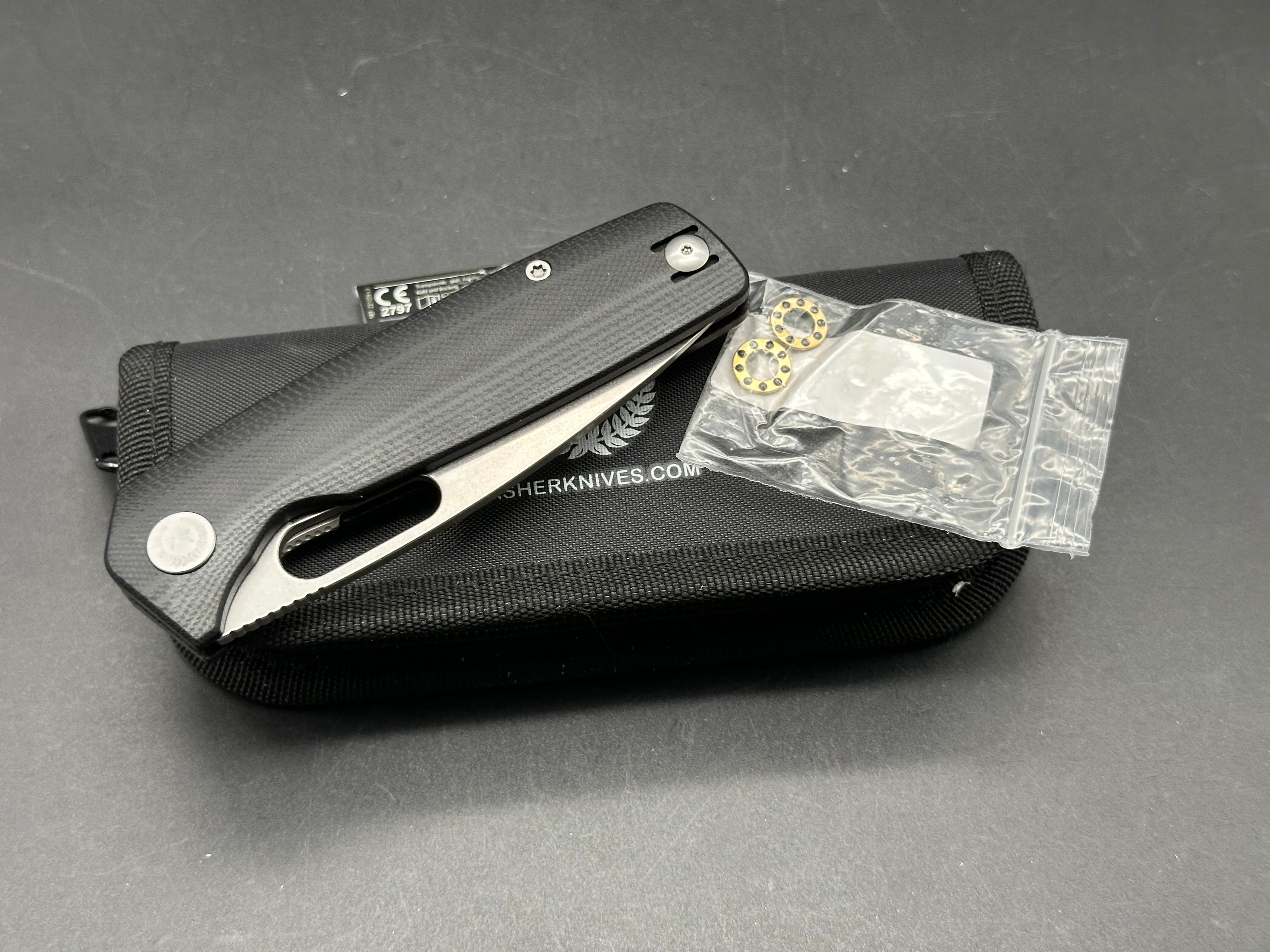 Premium Asher Spiro G10 Folding Knife - 3.2