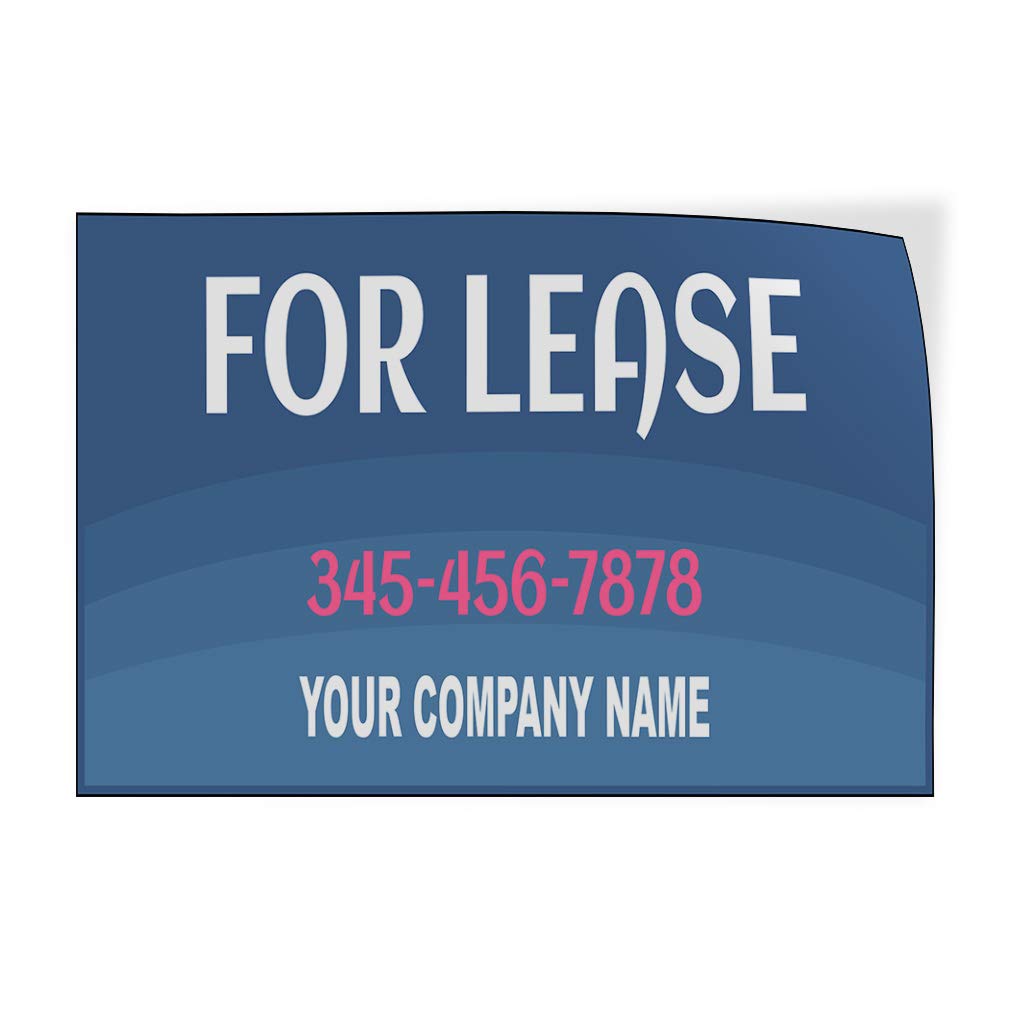 Custom Vinyl Door Decals - 66x44 Inches (Set of 2) - Durable Outdoor Stickers for Business, Lease Signs & Car Bumper - Perfect for Storefronts, Rental Properties & Vehicle Advertising