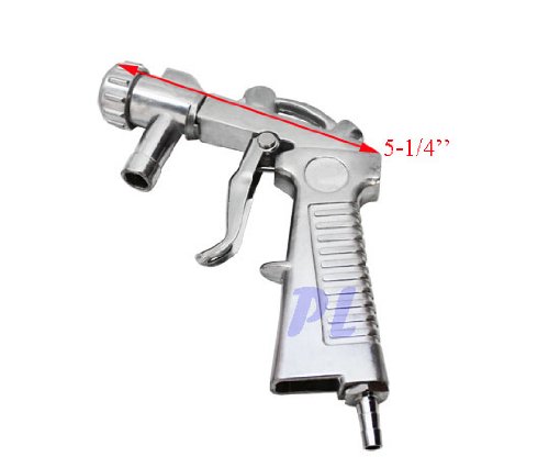 Air Siphon Feed Media Sandblaster Blast Gun with Ceramic Nozzles - Professional Sandblasting Tool for Metal, Wood & Auto Restoration