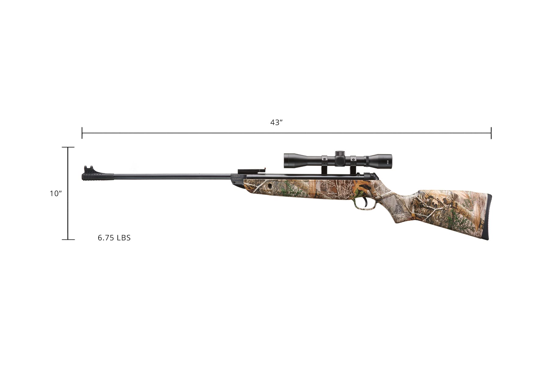 Lancer Tactical Air .22 Caliber 5.5mm Break Barrel Pellet Rifle with Scope | High-Powered Airgun for Hunting, Target Shooting & Outdoor Sports