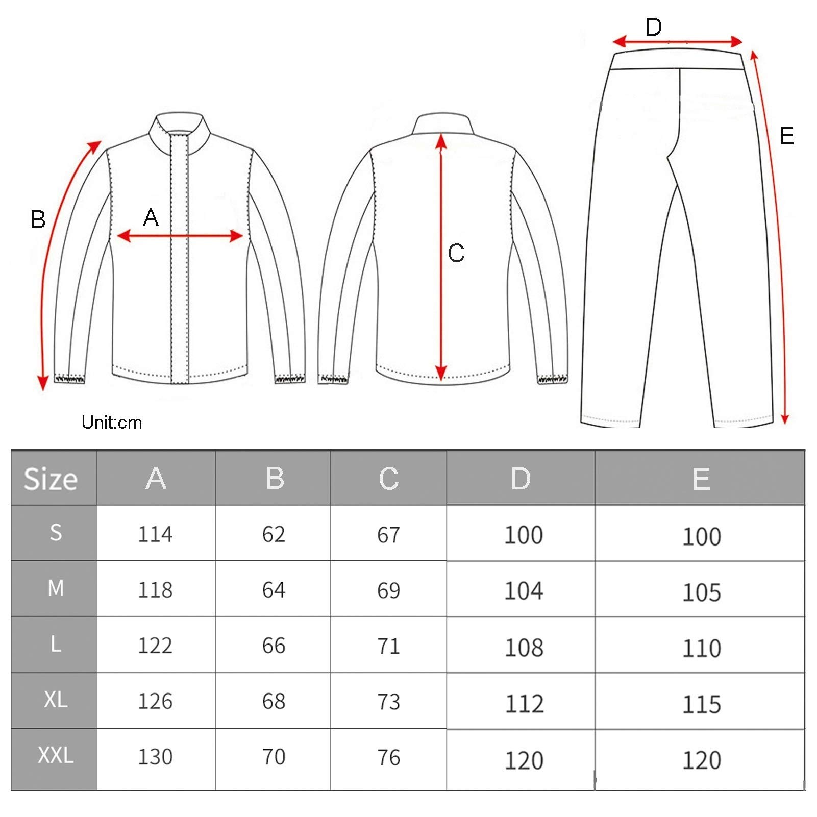 Lightweight Waterproof Hooded Rain Jacket & Pants Set for Men & Women - XX-Large Green | Outdoor Hiking, Camping & Commuting Protection