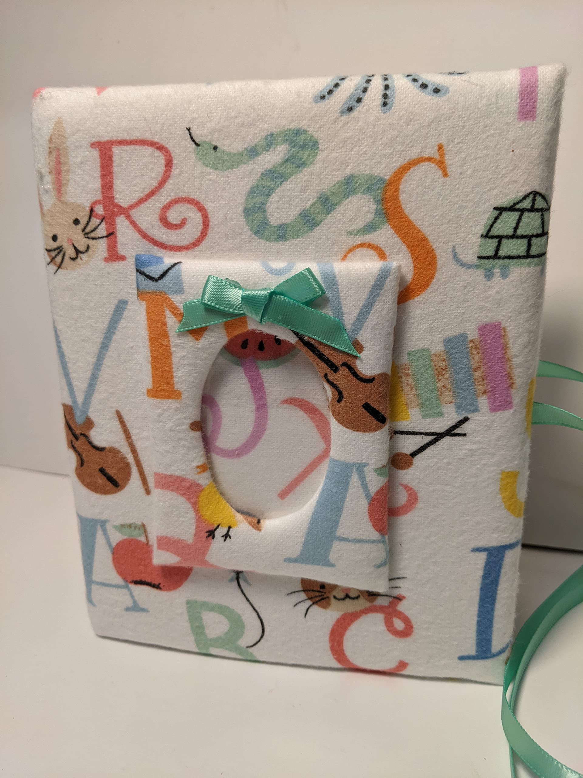 Personalized Baby Photo Album for Girls - Custom Alphabet Design, 7x5 Inch Holds 100 4x6 Photos - Perfect for Baby Showers, First Birthday Gifts & Family Memory Keepsakes