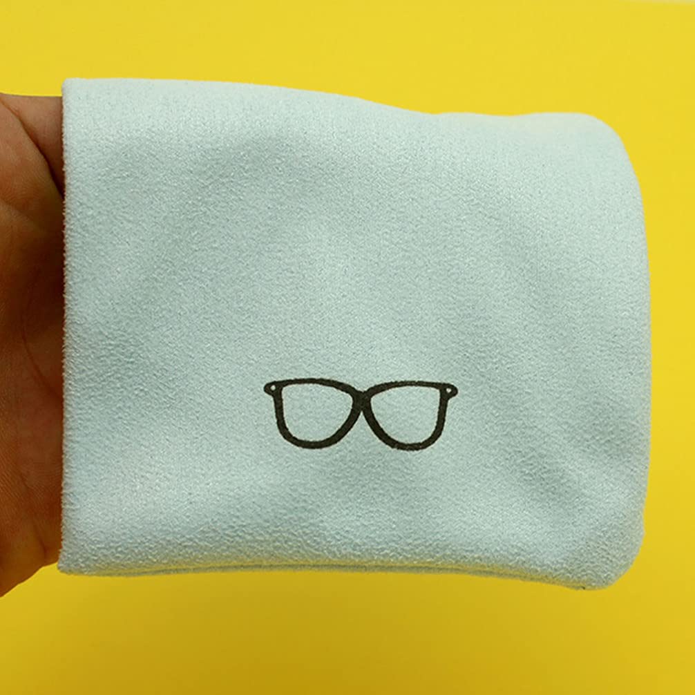 HEALLILY 6-Pack Microfiber Eyeglass Pouches - Drawstring Sunglasses Storage Bags for Glasses, Screens & Small Items - Mixed Colors (Perfect for Travel, Office & Home Organization)