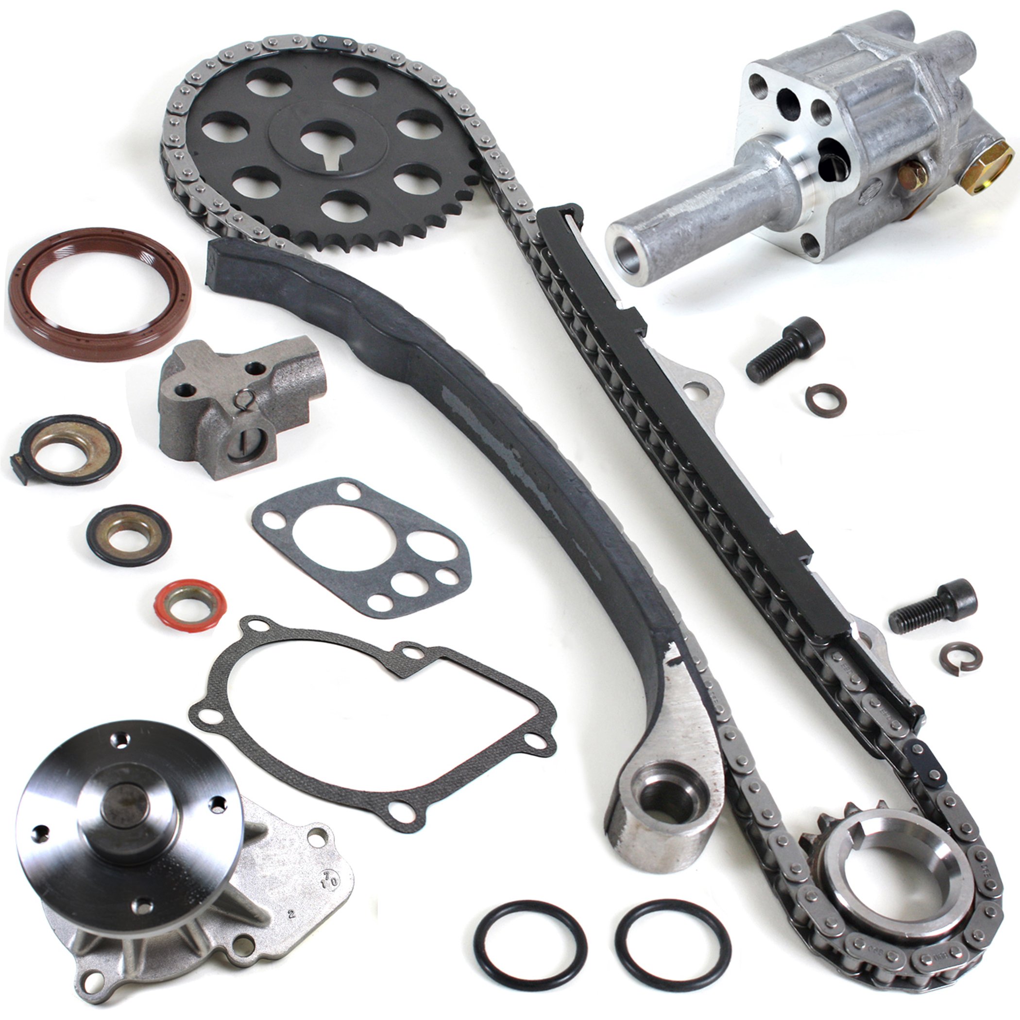 Nissan D21 Pickup 2.4L KA24E Timing Chain Kit, Water Pump & Oil Pump Set (1990-1997) - Complete Engine Maintenance Kit for Smooth Performance & Longevity | Perfect for DIY Repairs & Professional Mechanics
