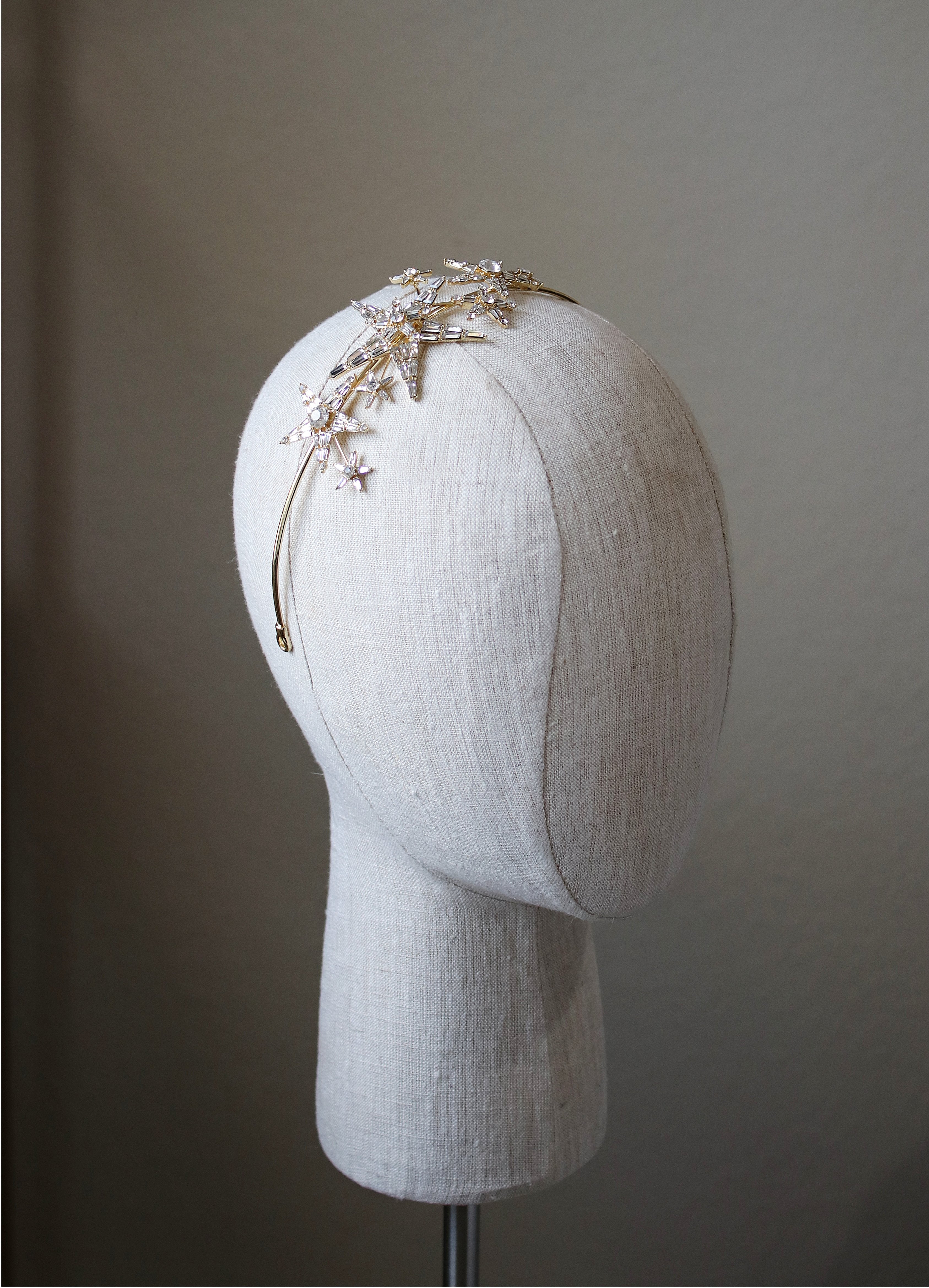 ASTARA Bejeweled Celestial Headpiece Tiara - Elegant Rhinestone Crown for Women | Perfect for Weddings, Prom, Pageants & Cosplay