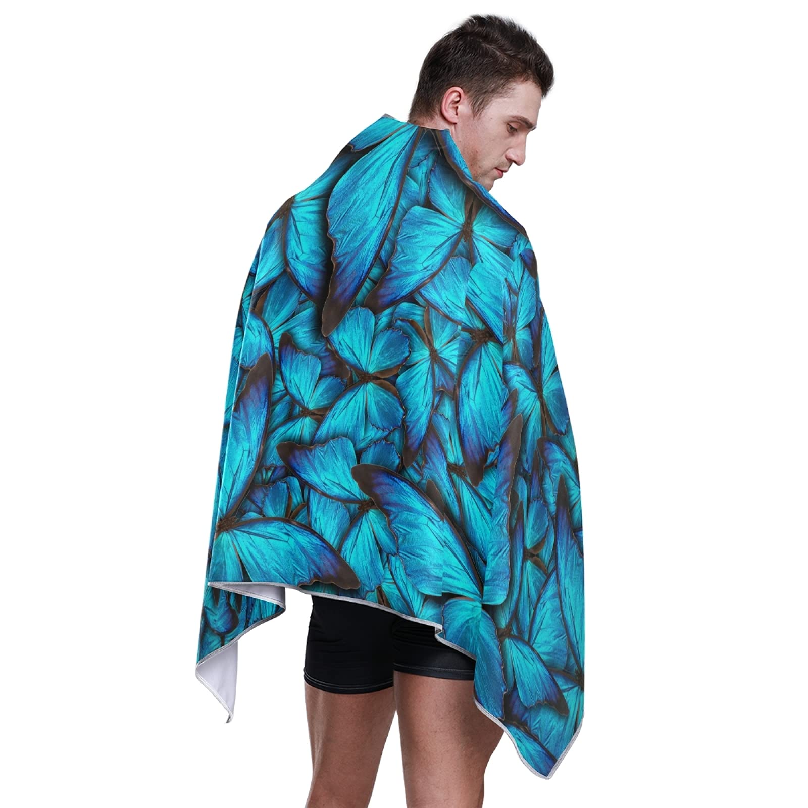 **Tarity Blue Butterflies Beach Towel - Large 63