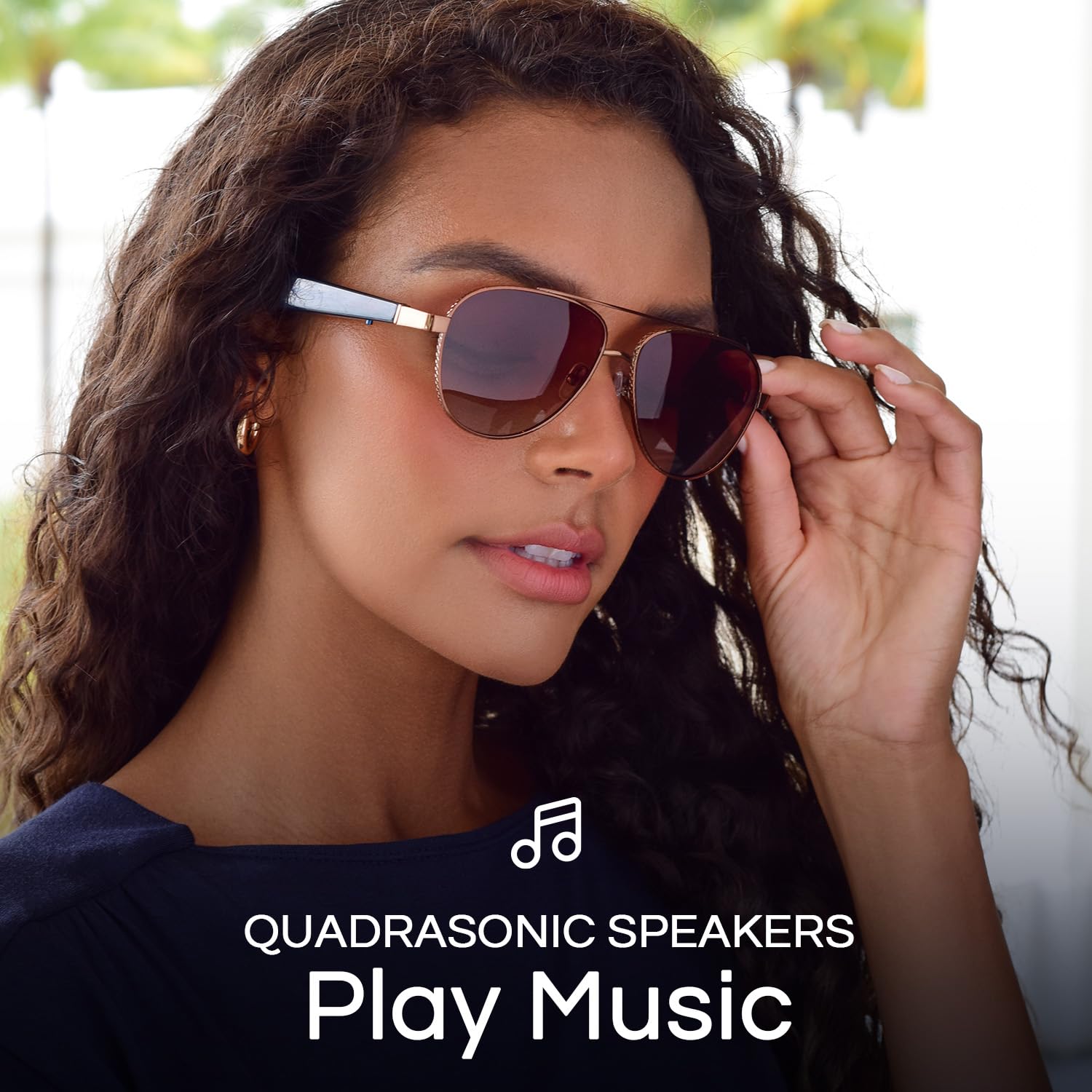 Nautica Admiral Smart Sunglasses for Men & Women - Wireless Bluetooth Glasses with Open Ear Speakers, Built-in Mic & Polarized UV400 Lenses - Brown Gradient (Wide Frame) - Perfect for Running, Cycling & Outdoor Activities