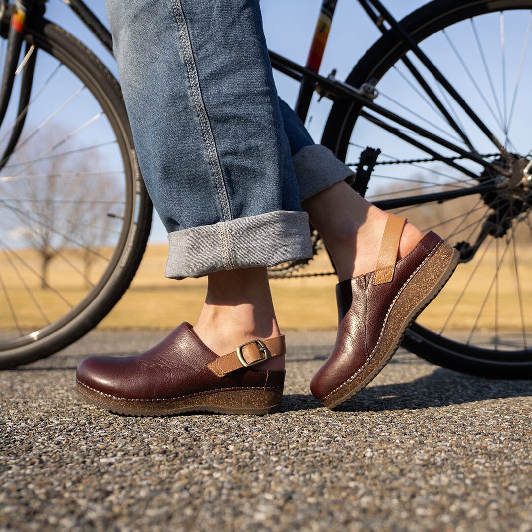 Dankso Merrin Burnished Suede Clogs for Women - Comfortable Slip-Resistant Shoes for Nurses & Healthcare Workers - Perfect for Hospital Shifts & All-Day Wear