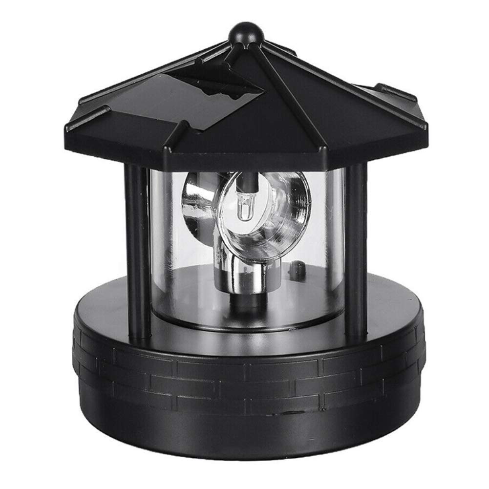360° Rotating Solar LED Lighthouse Lamp - Waterproof Outdoor Garden Decor for Yard, Patio & Landscape Lighting | Perfect for Coastal, Beach & Backyard Themes